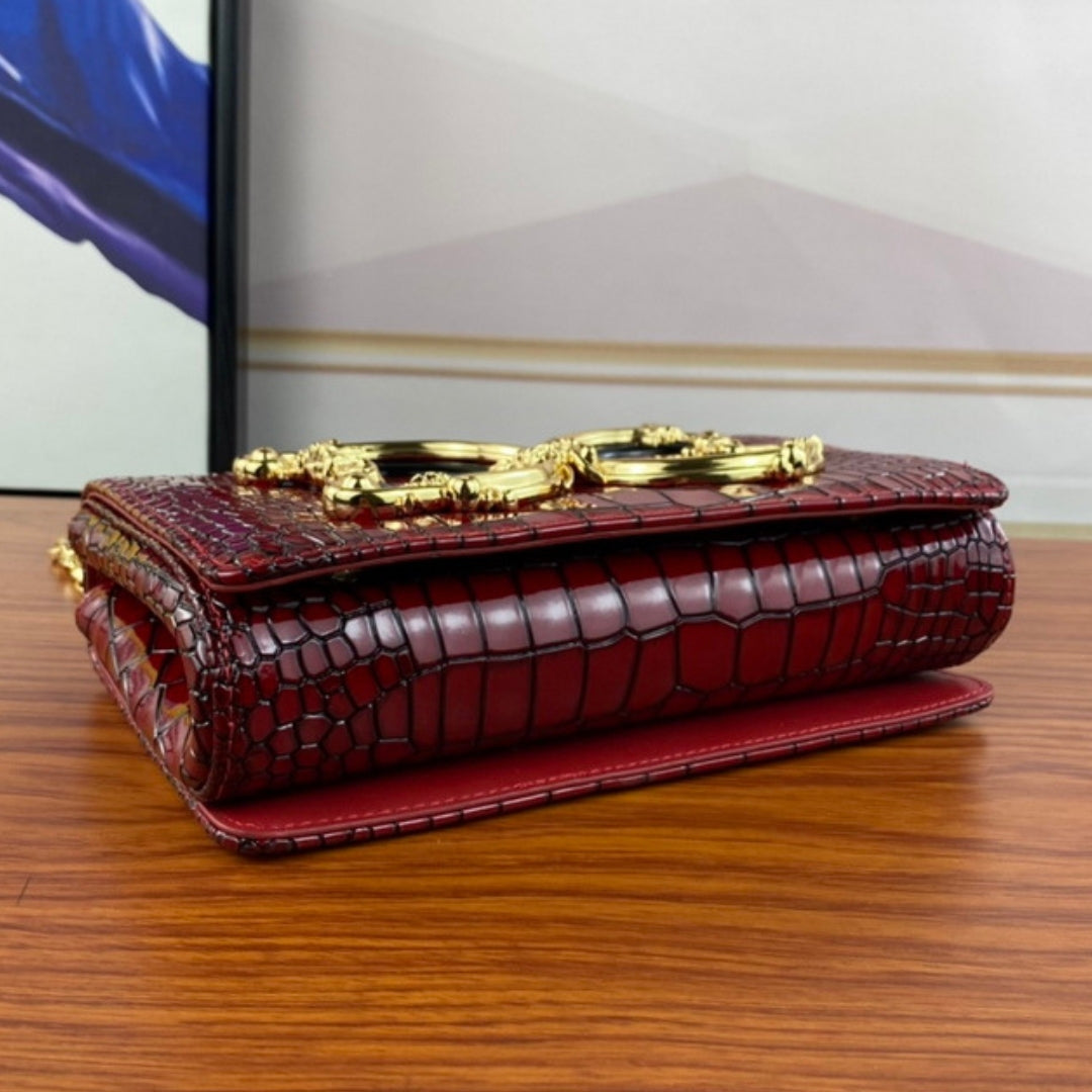 DG Girls Red Crossbody Bag with Details 21cm
