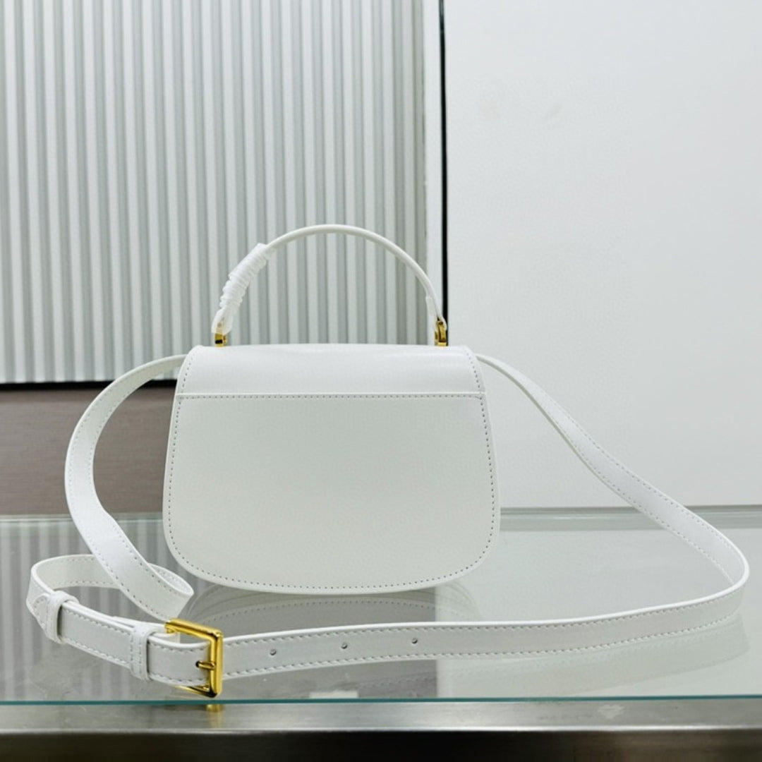 Dio 30 Montaigne Avenue Top Handle Bag White 19cm