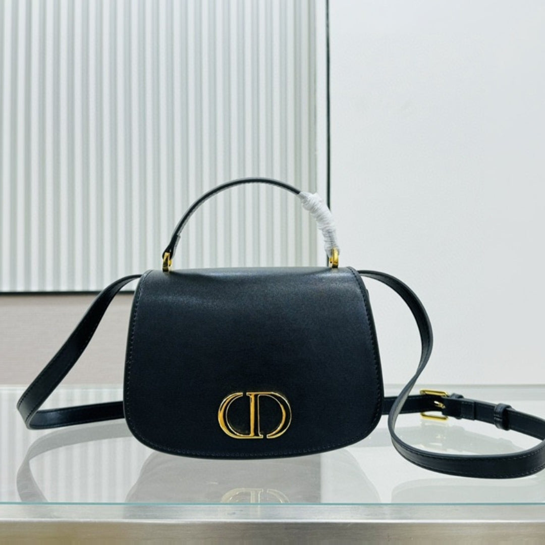 Dio 30 Montaigne Avenue Top Handle Bag Black 19cm