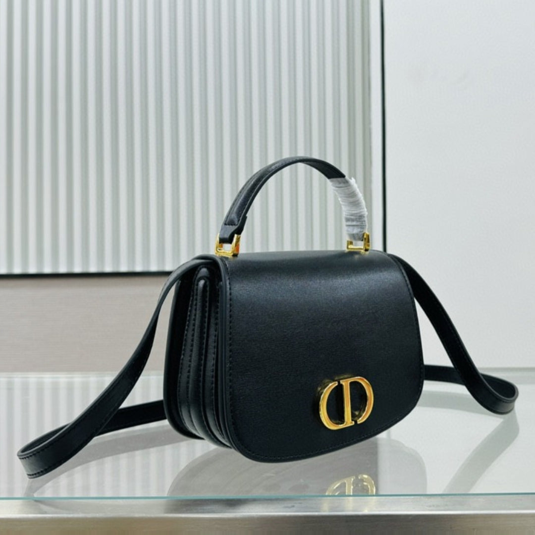 Dio 30 Montaigne Avenue Top Handle Bag Black 19cm