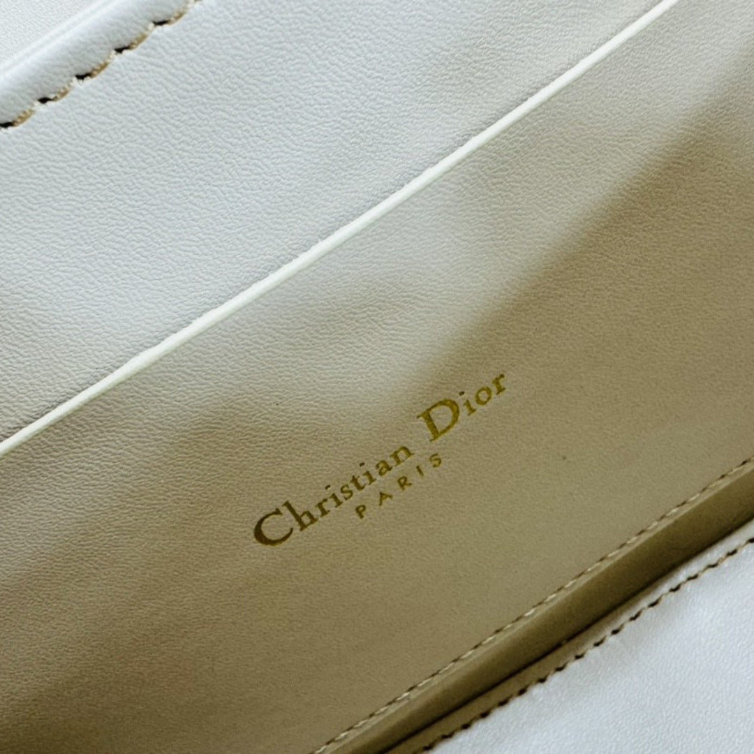 Dio 30 Montaigne Avenue Top Handle bag beige 19cm