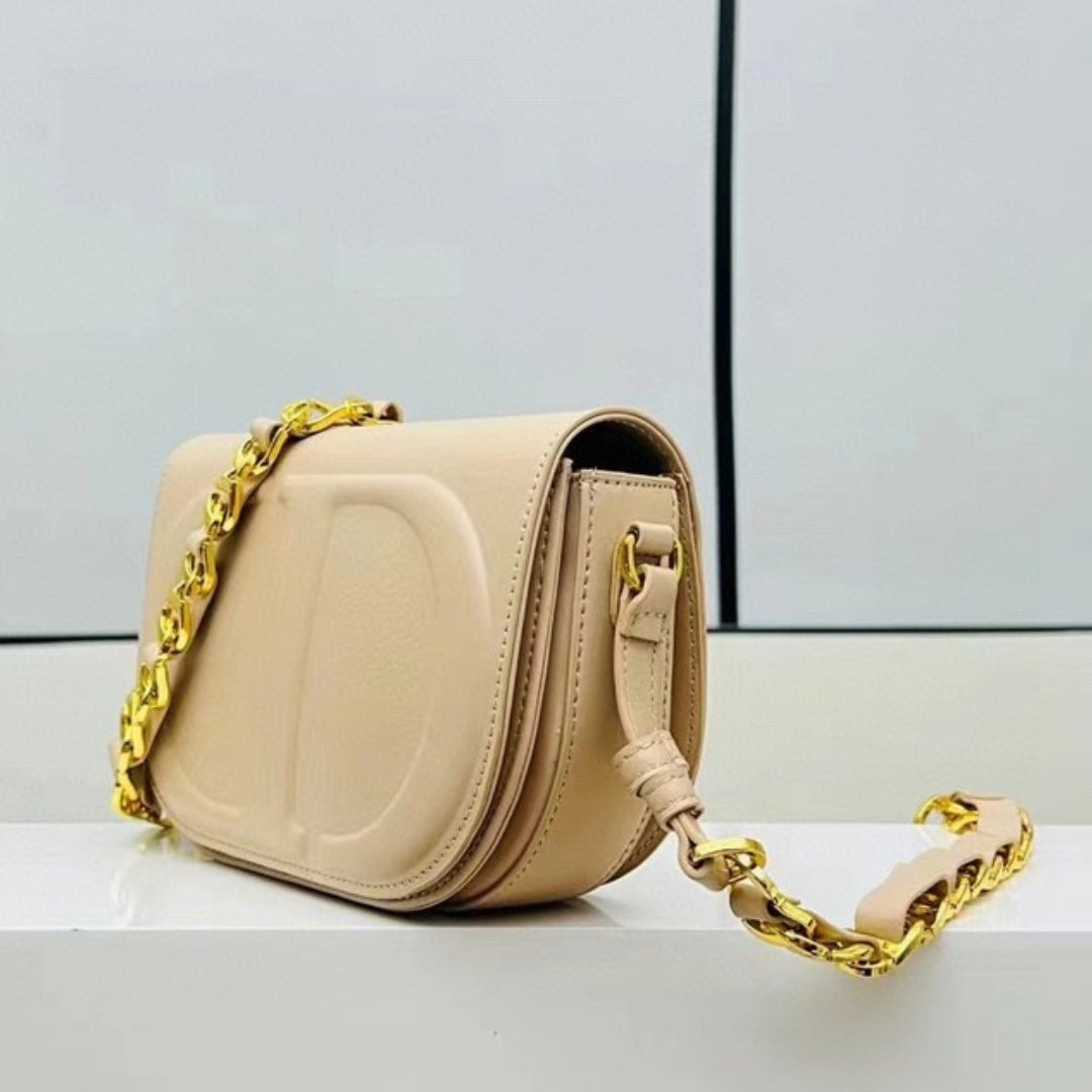 Bolsa Dio Signature bege 19cm
