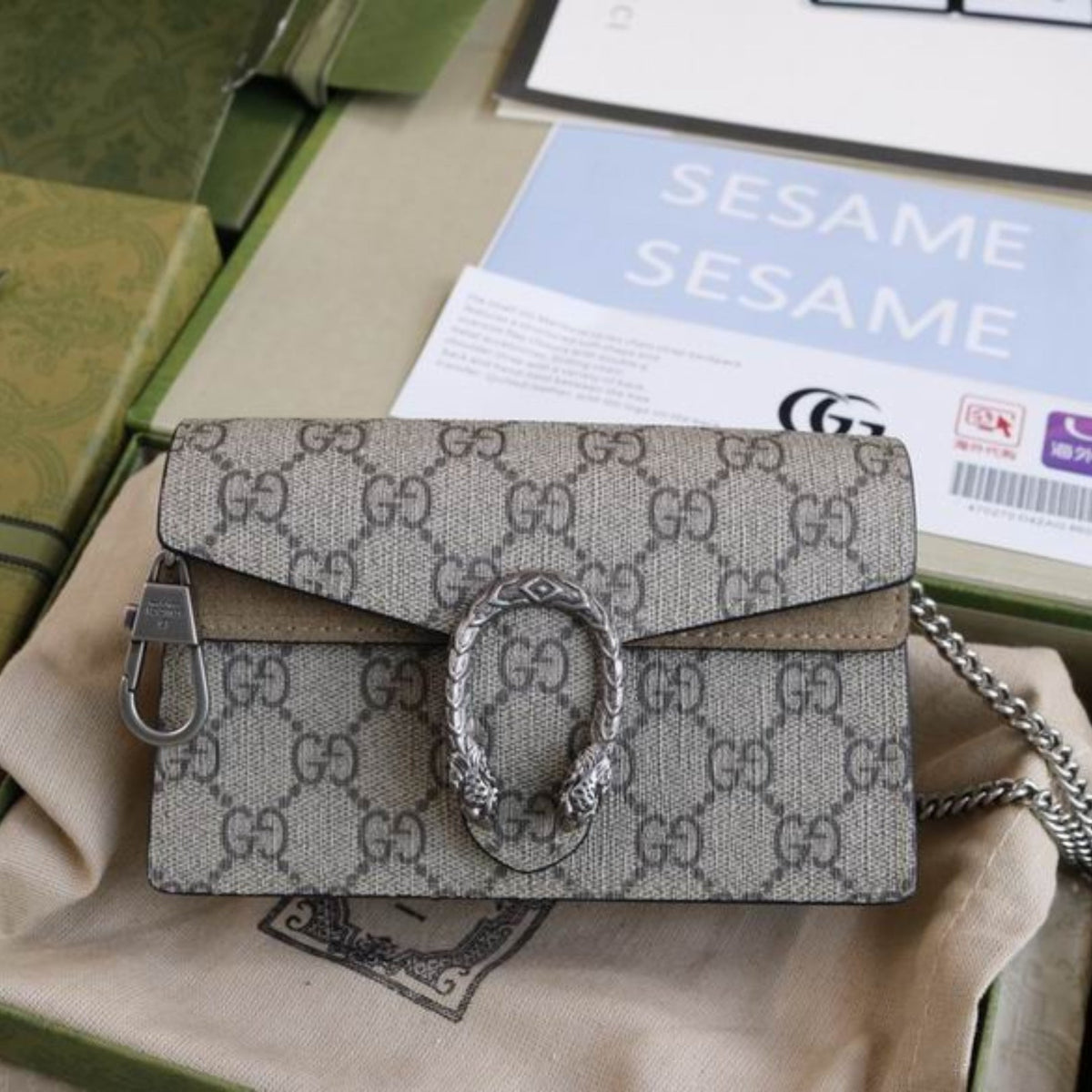 GG Dionysus canvas Mini bag 16.5cm