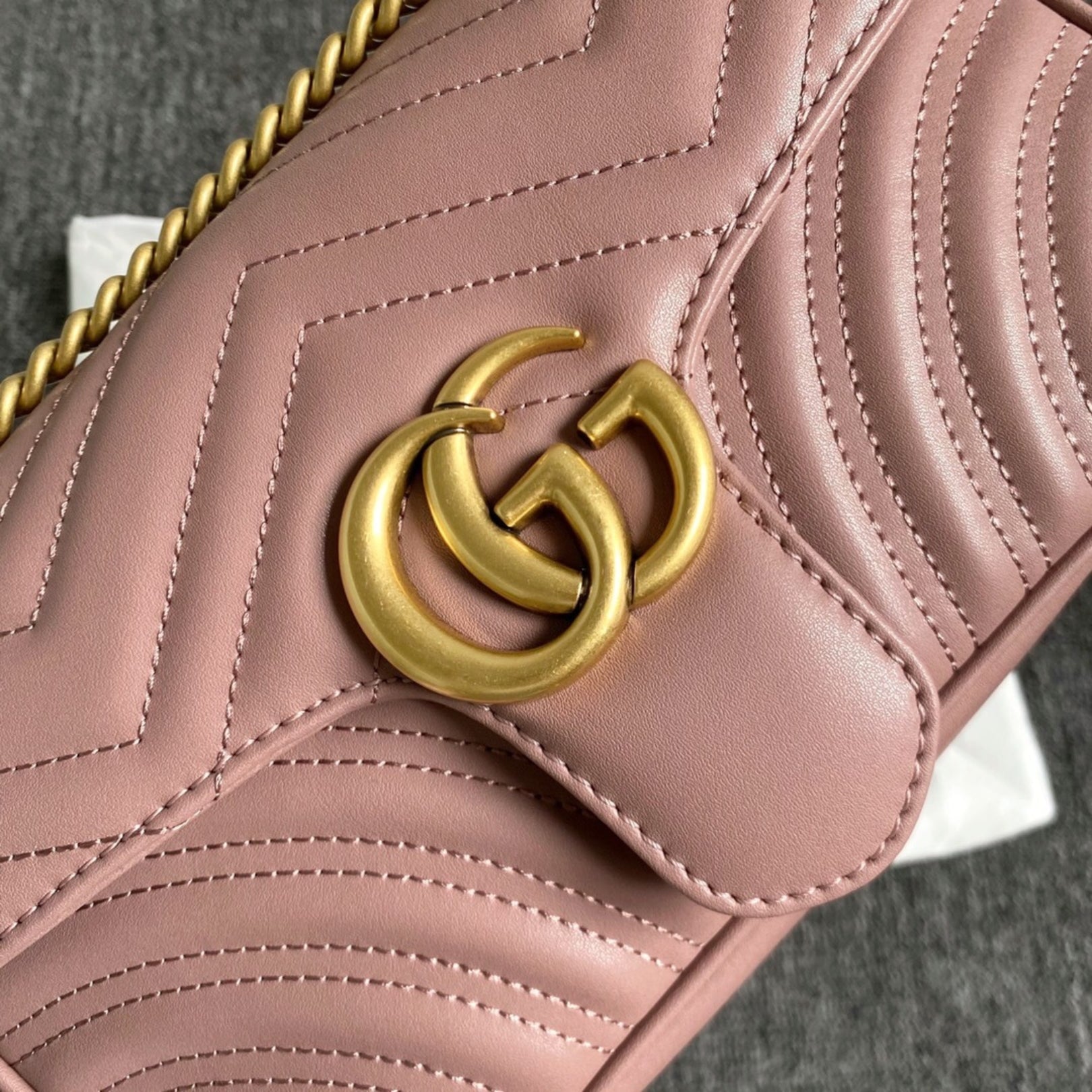 GG Marmont Small Dusty Pink Bag 26cm