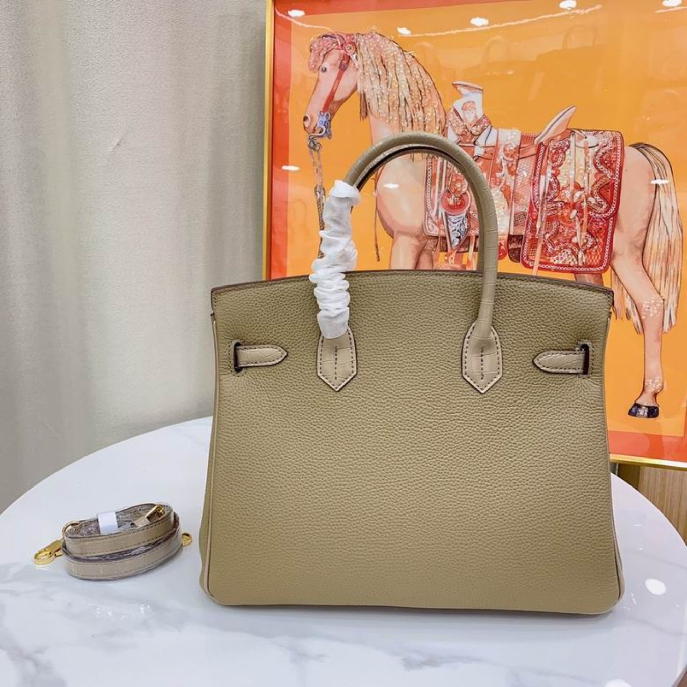 HRMS Birkin Bag Beige I