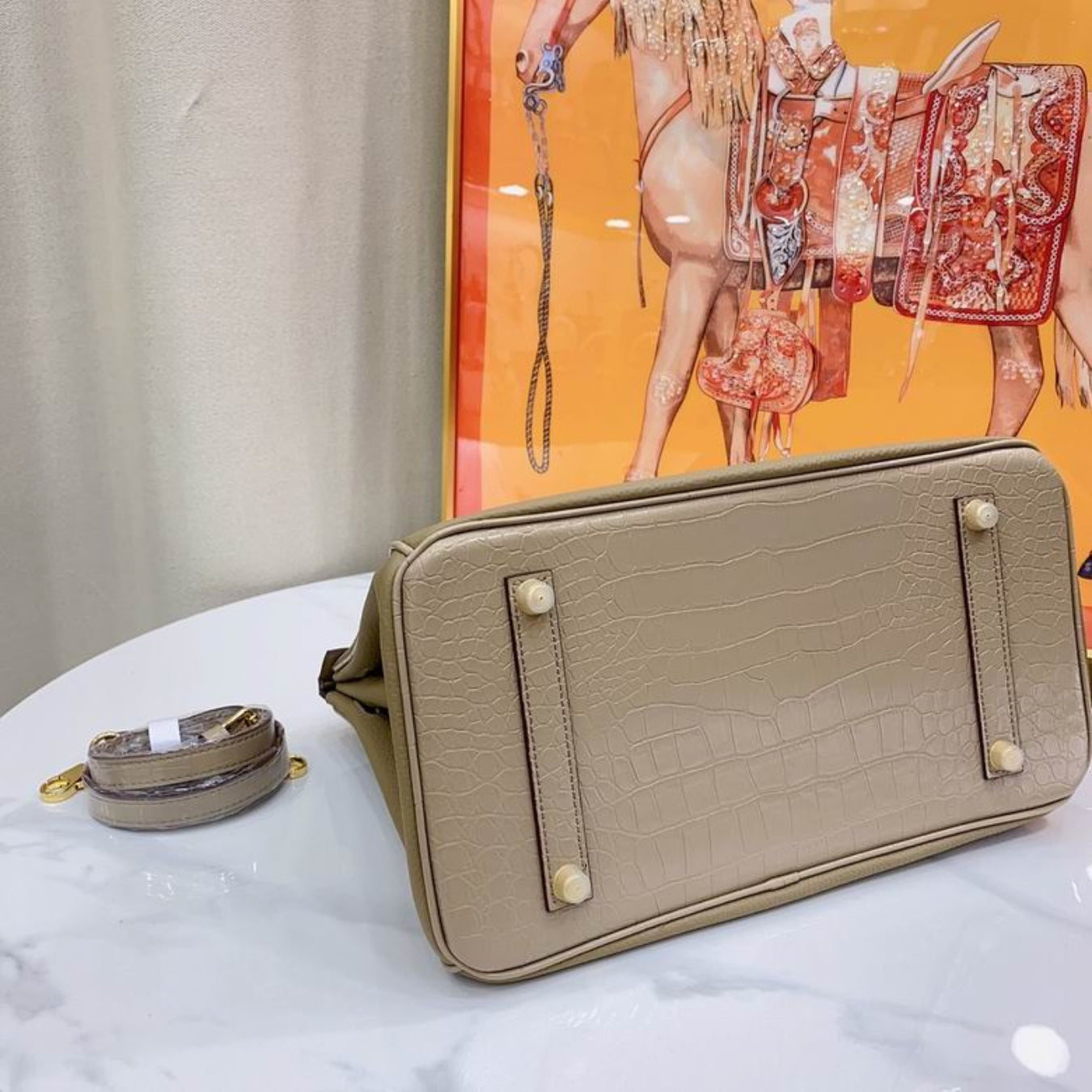 HRMS Birkin Bag Beige I