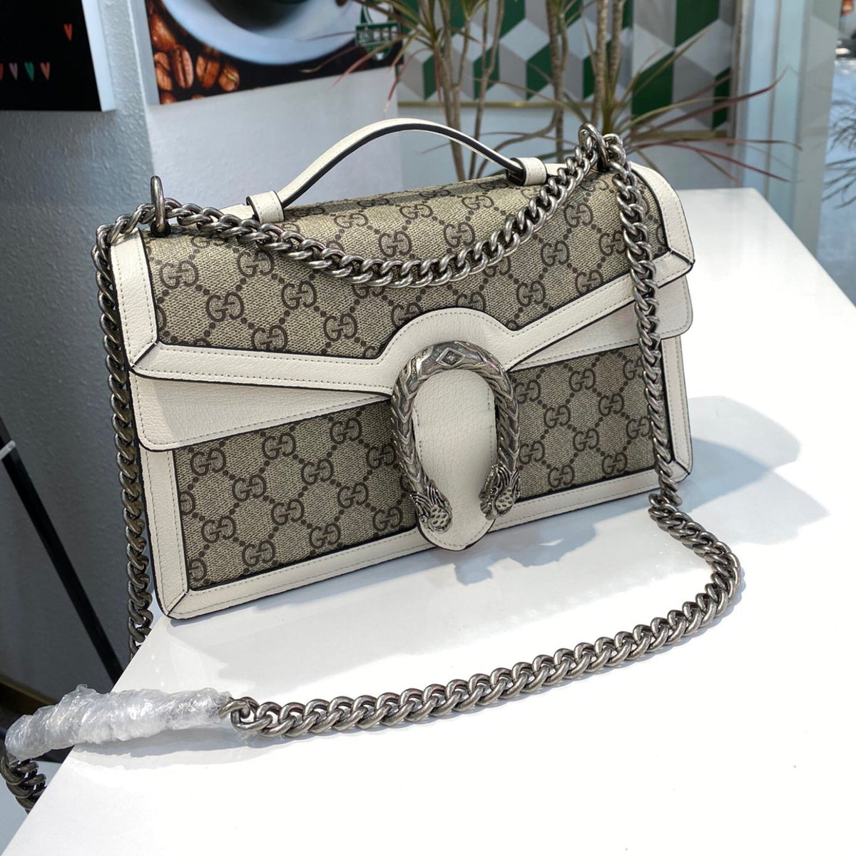 GG Dionysus light and medium canvas bag 28cm