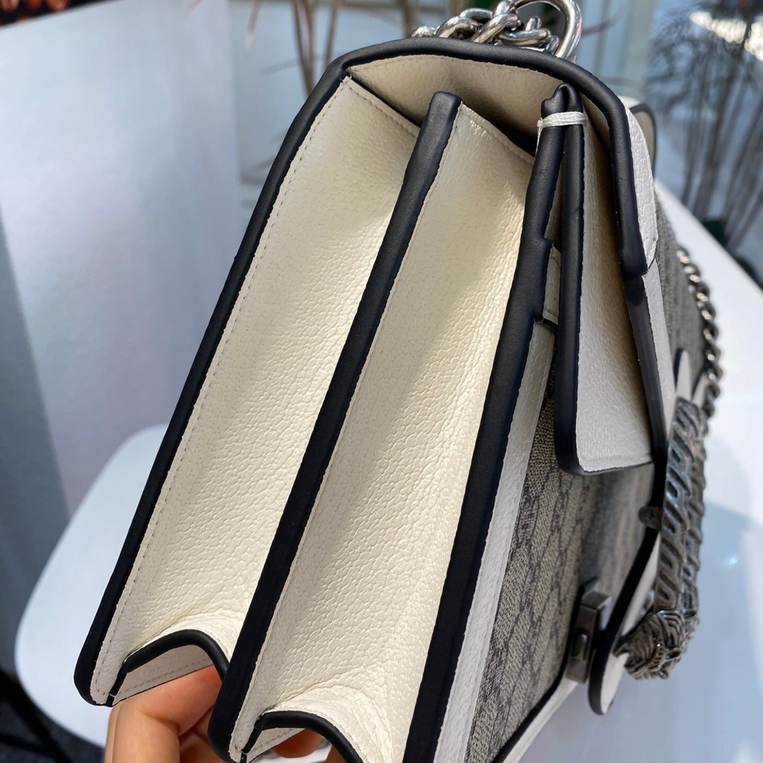 GG Dionysus light and medium canvas bag 28cm