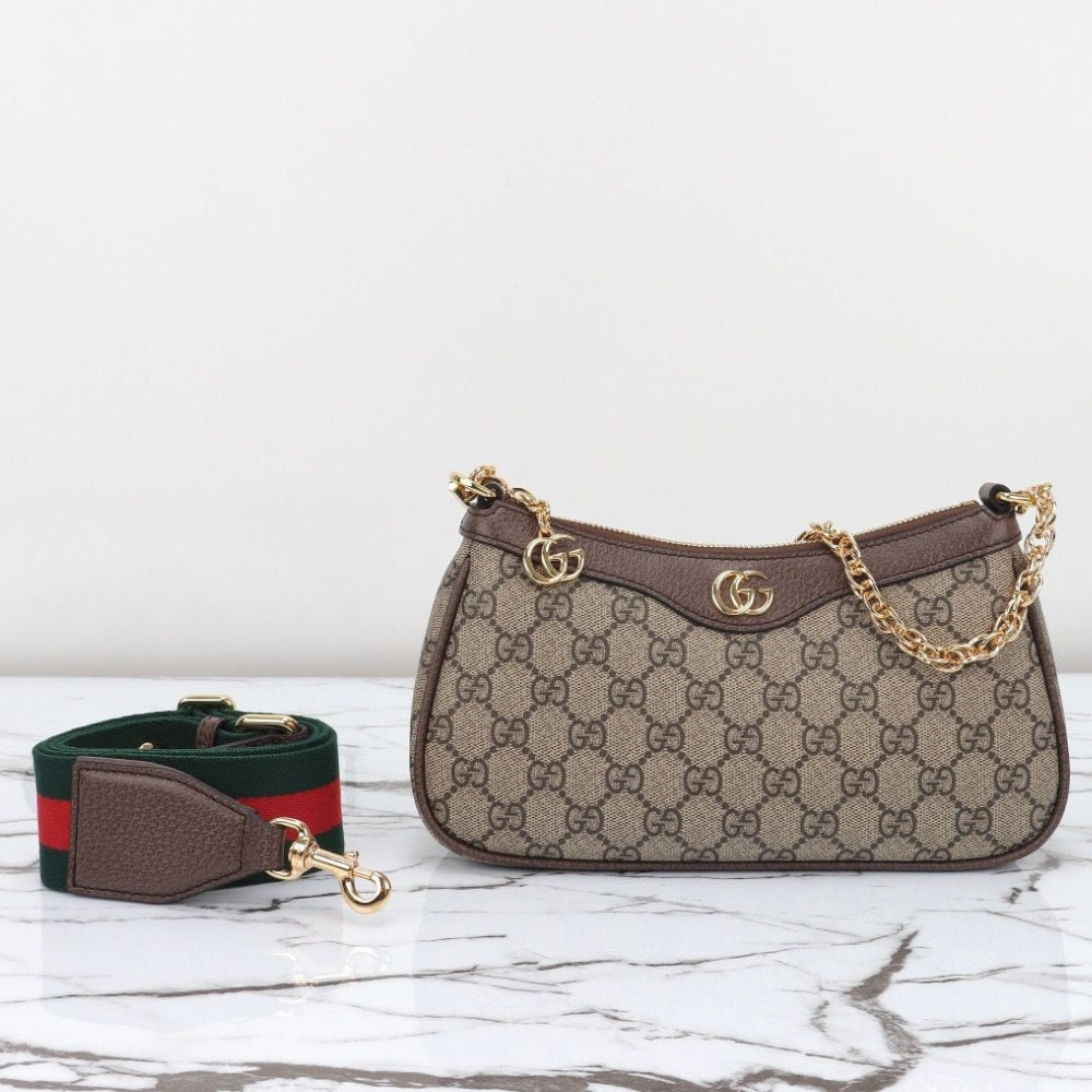 GG Mini Ophidia Bag with extra strap and 25cm Canvas