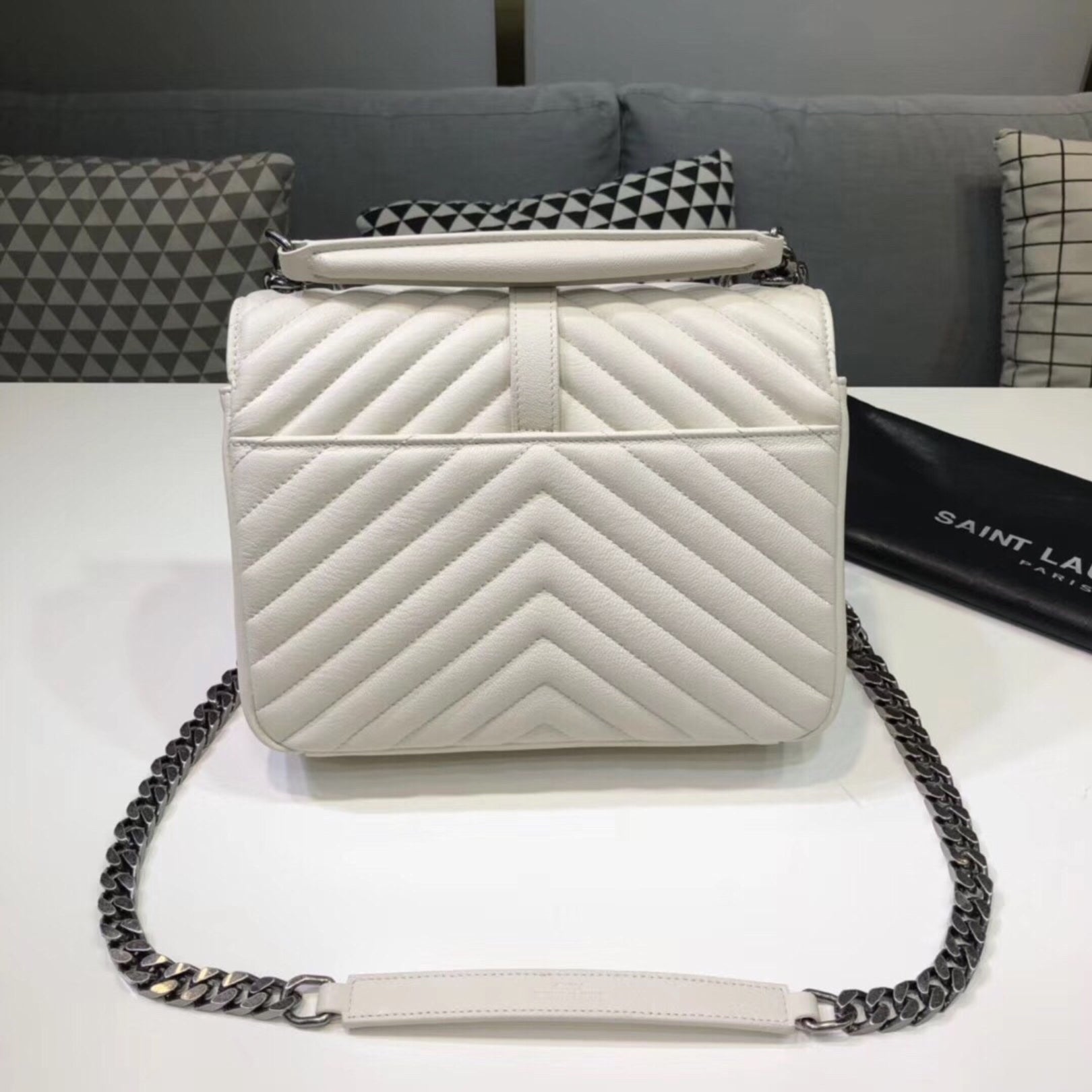 YSL College Medium White Scholarship