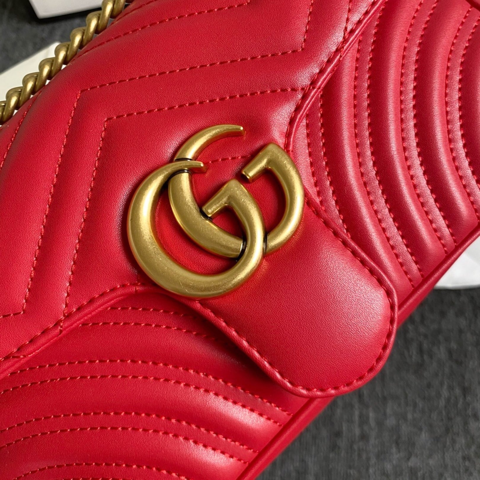 GG Marmont Small Red Bag 26cm