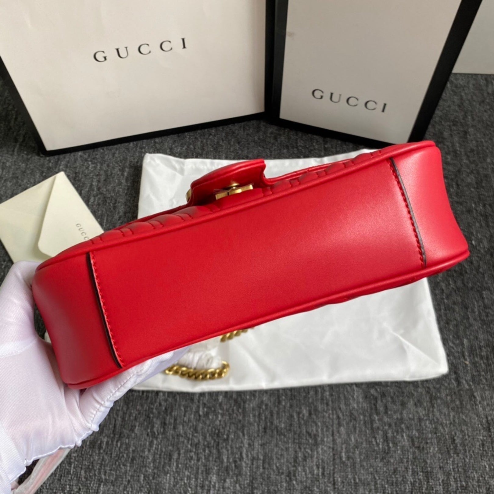 GG Marmont Small Red Bag 26cm
