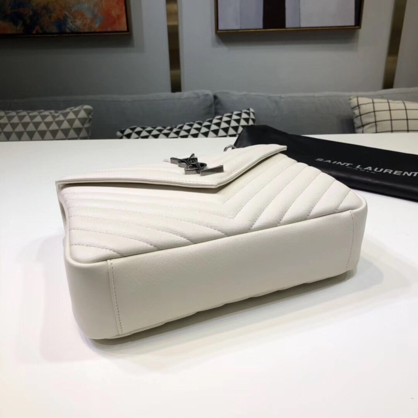 YSL College Medium White Scholarship