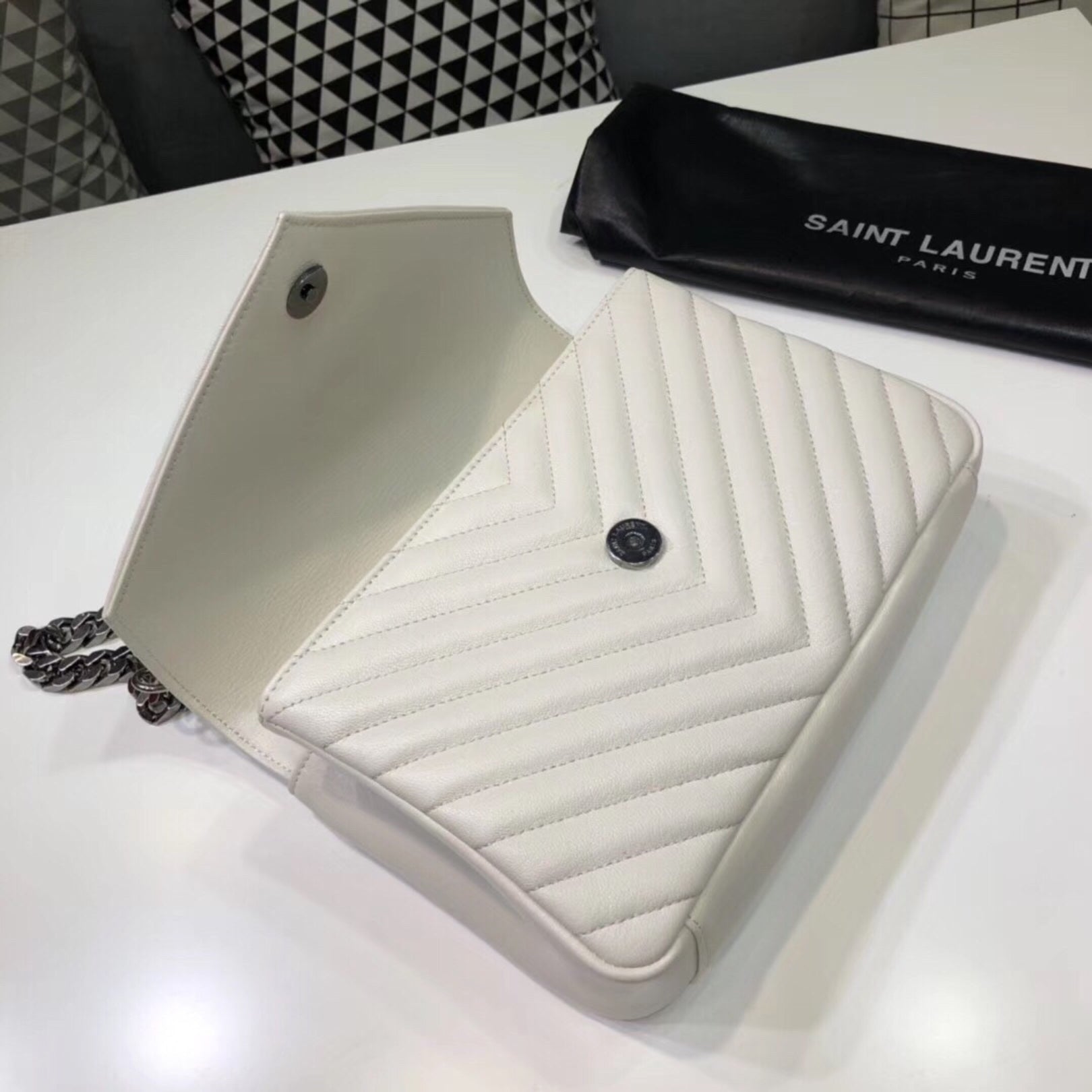 YSL College Medium White Scholarship