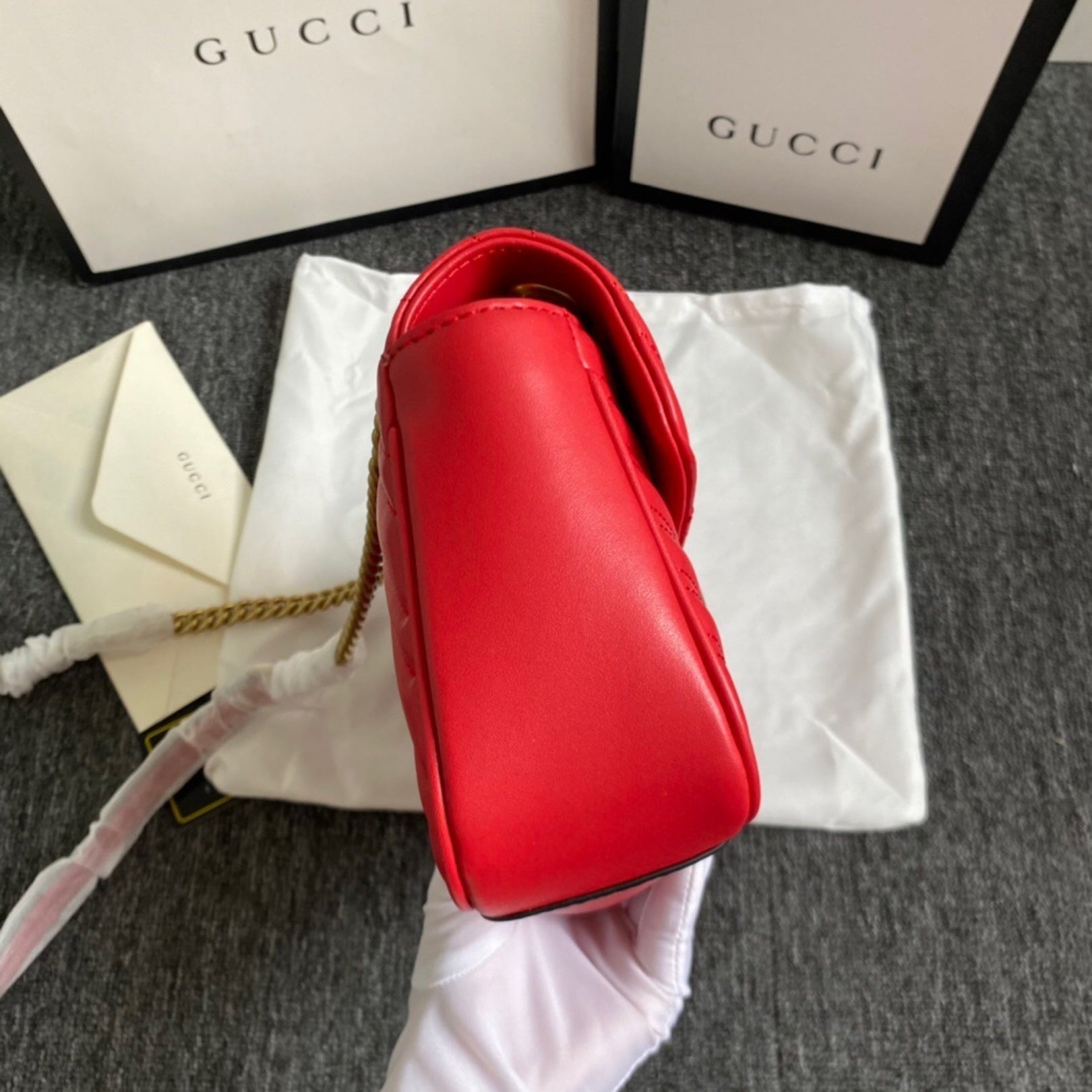 GG Marmont Small Red Bag 26cm