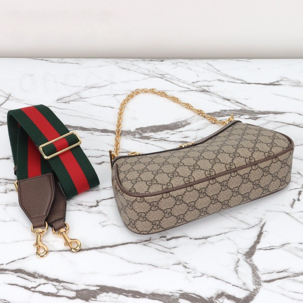 GG Mini Ophidia Bag with extra strap and 25cm Canvas