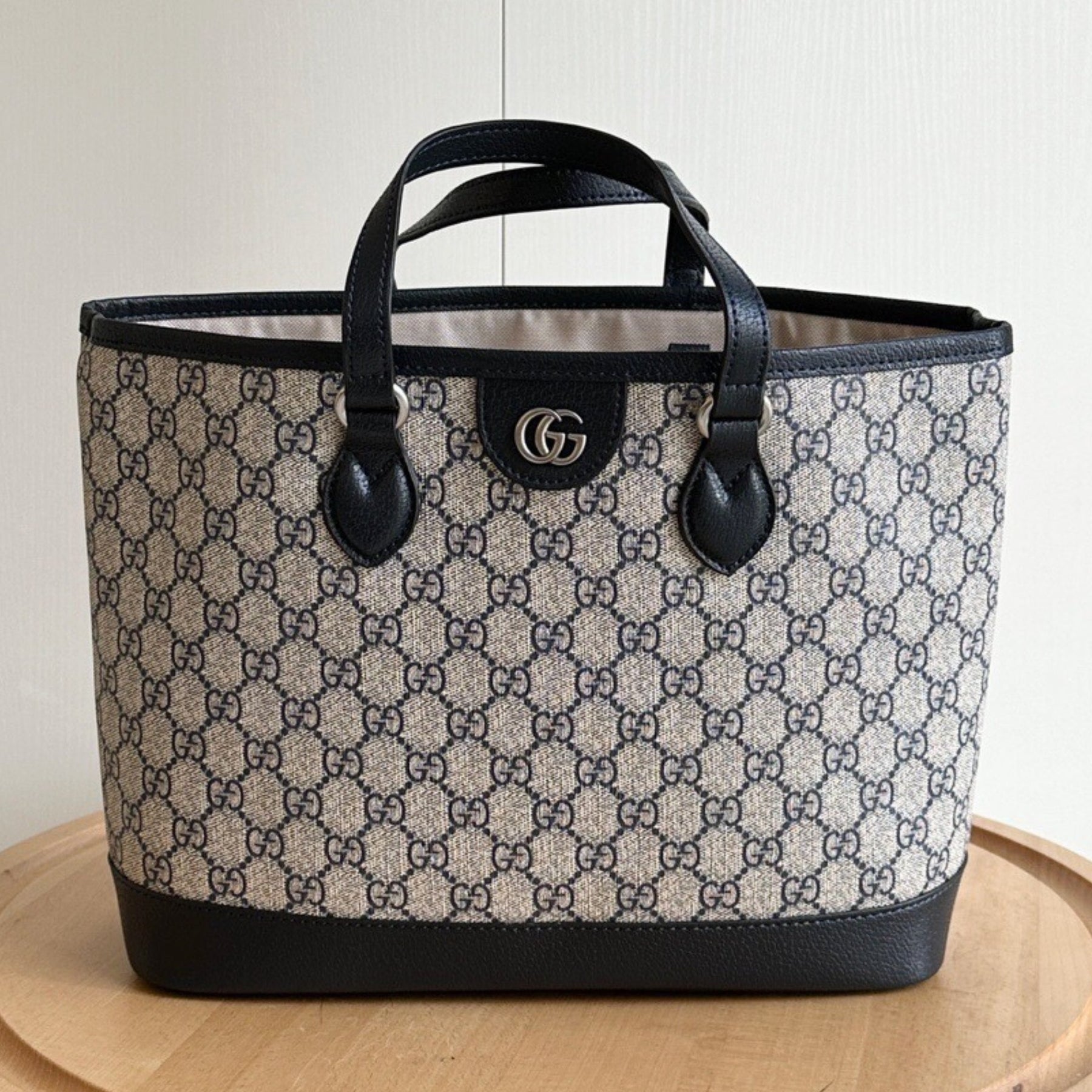 GG Ophidia Supreme Small Beige and Blue Bag 31cm
