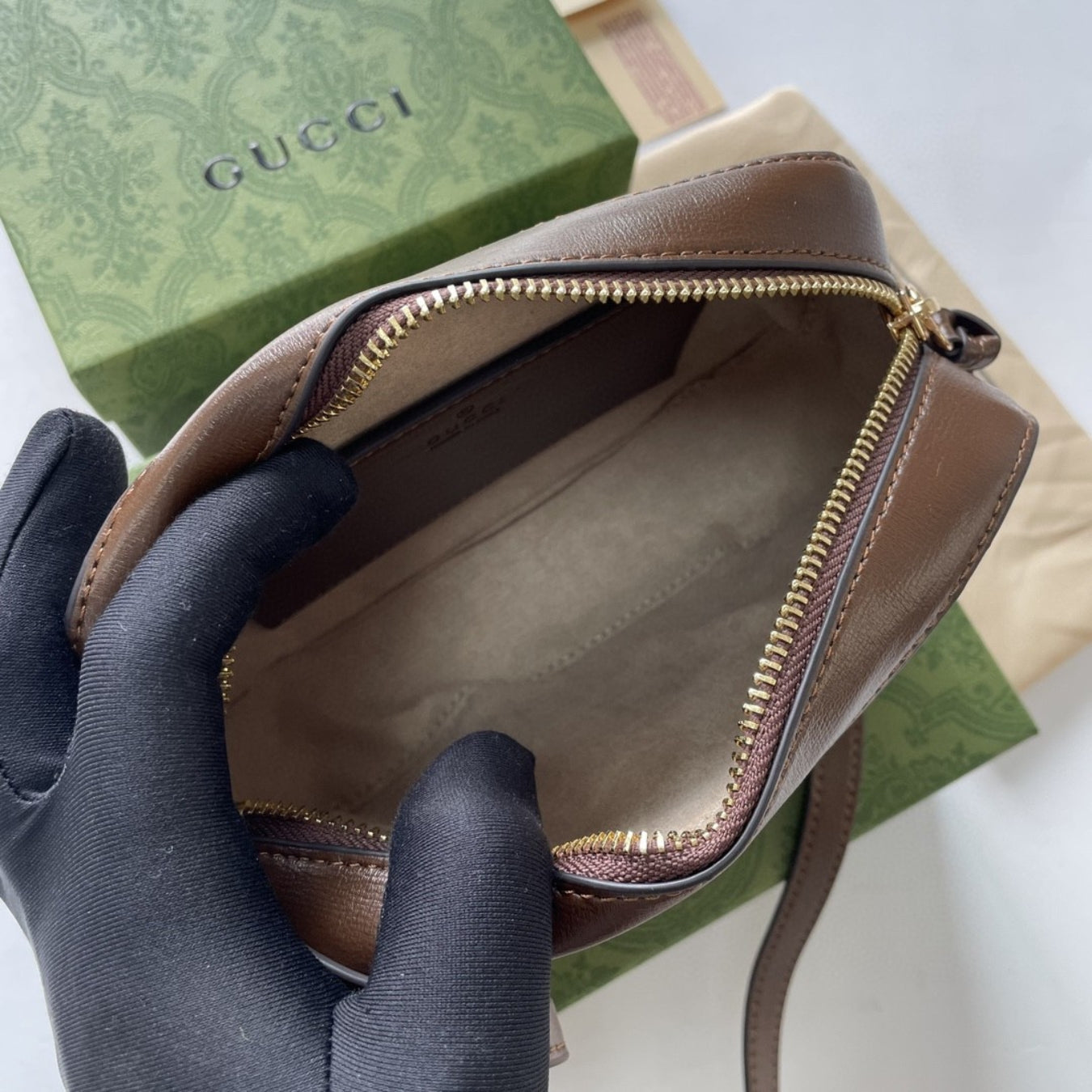 GG Horsebit canvas 1955 shoulder bag, small 20cm