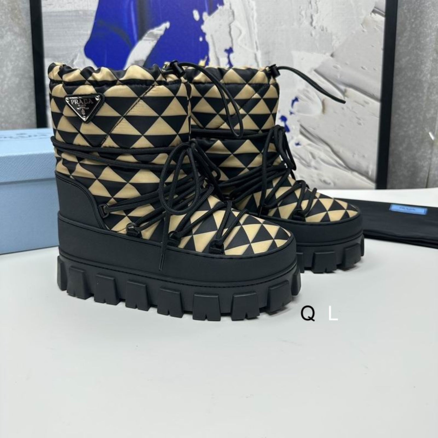 Bota PRD Apres Preto e bege