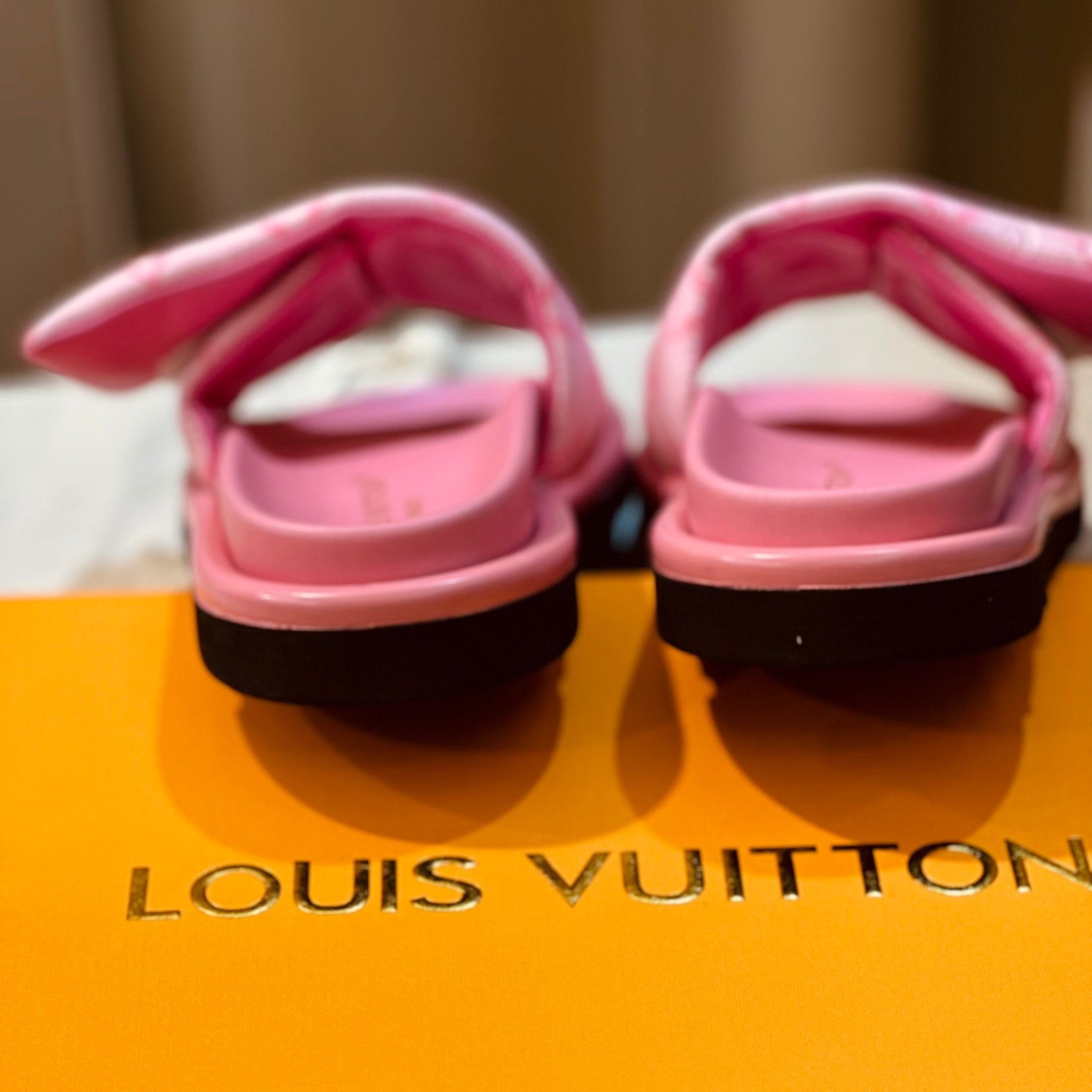 Lv Pool Pillow Flat Comfort Pink Flip Flops