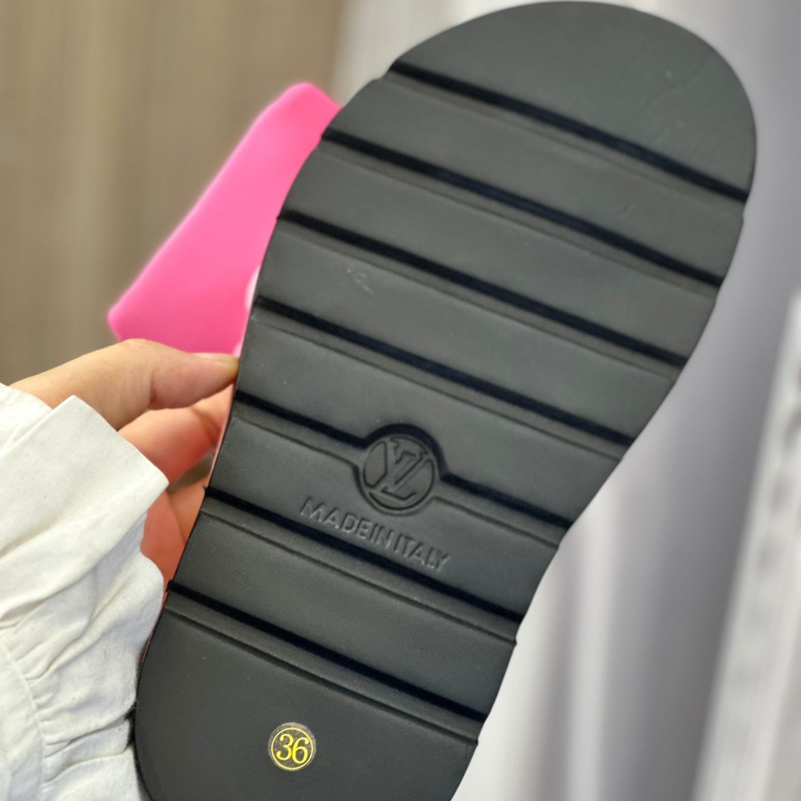 Lv Pool Pillow Flat Comfort Pink Flip Flops