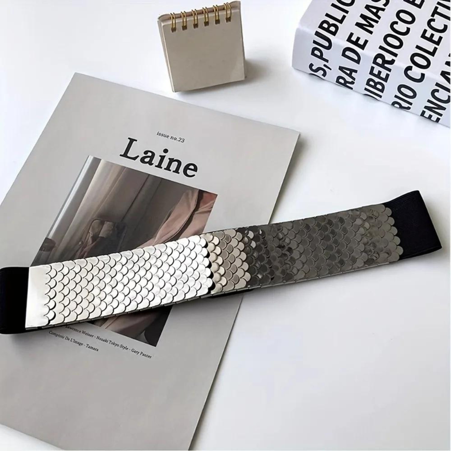 Women's Fish Scales Shiny Belt