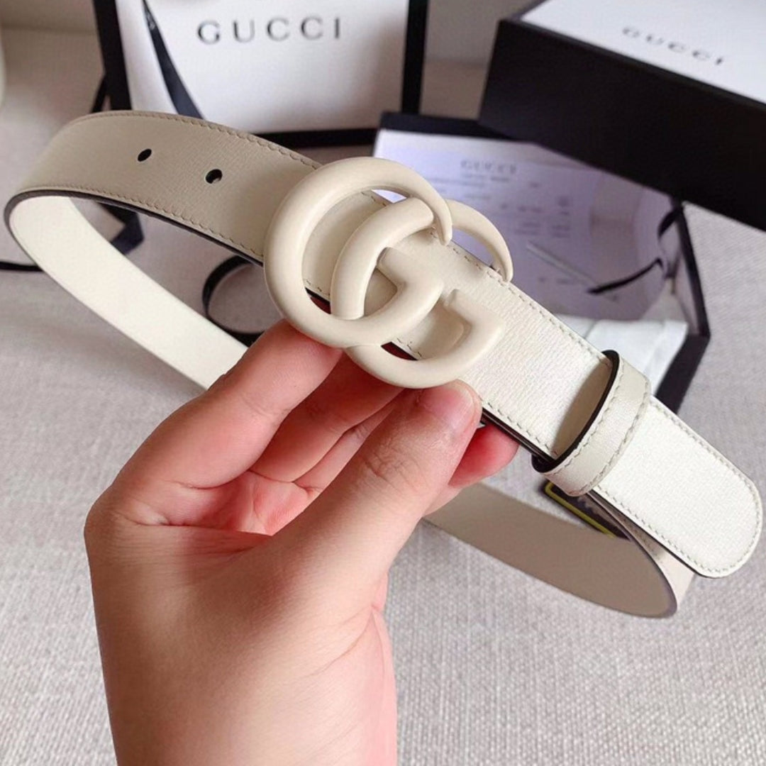 GG White Belt with White 3cm wide
