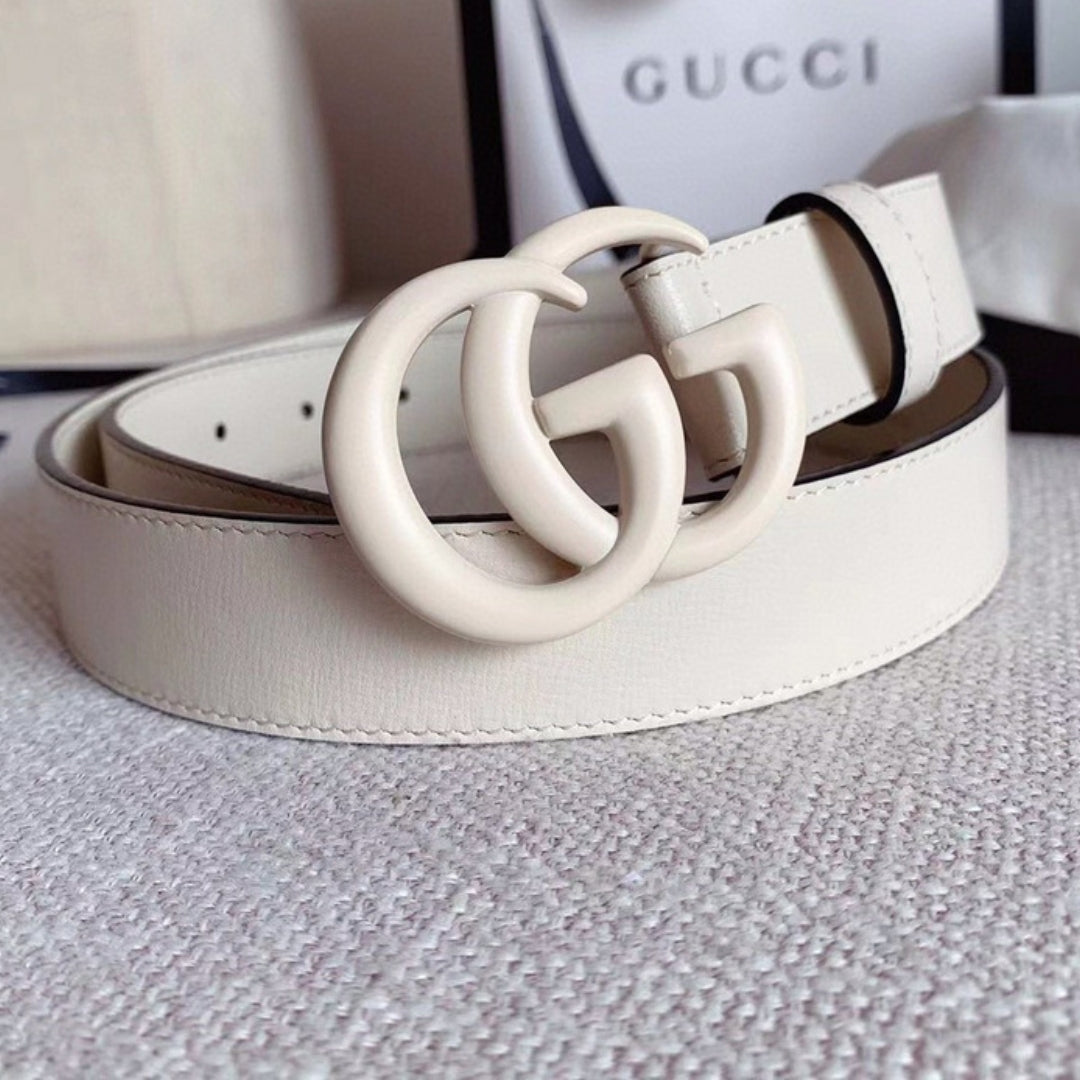 GG White Belt with White 3cm wide
