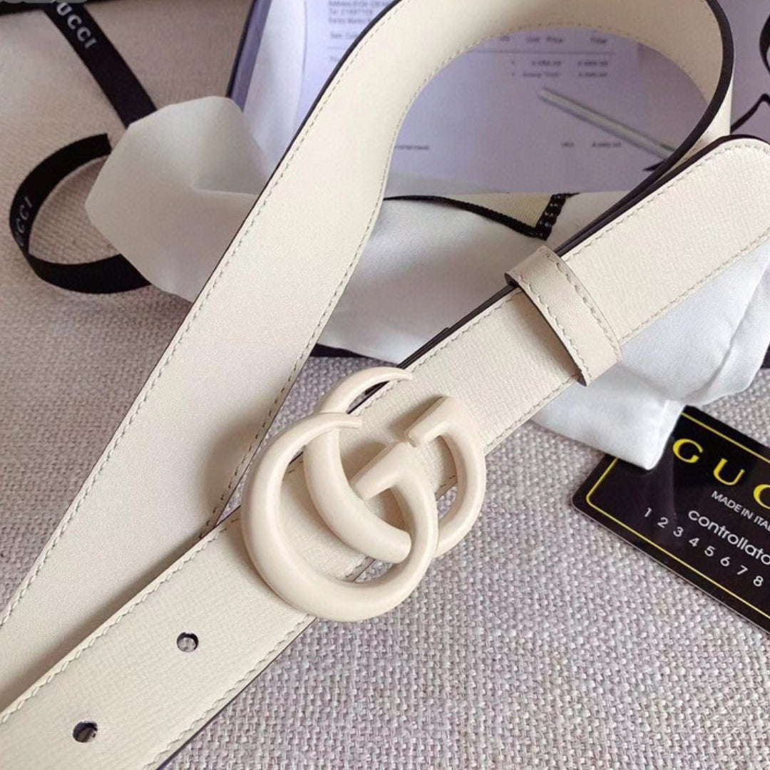 GG White Belt with White 3cm wide
