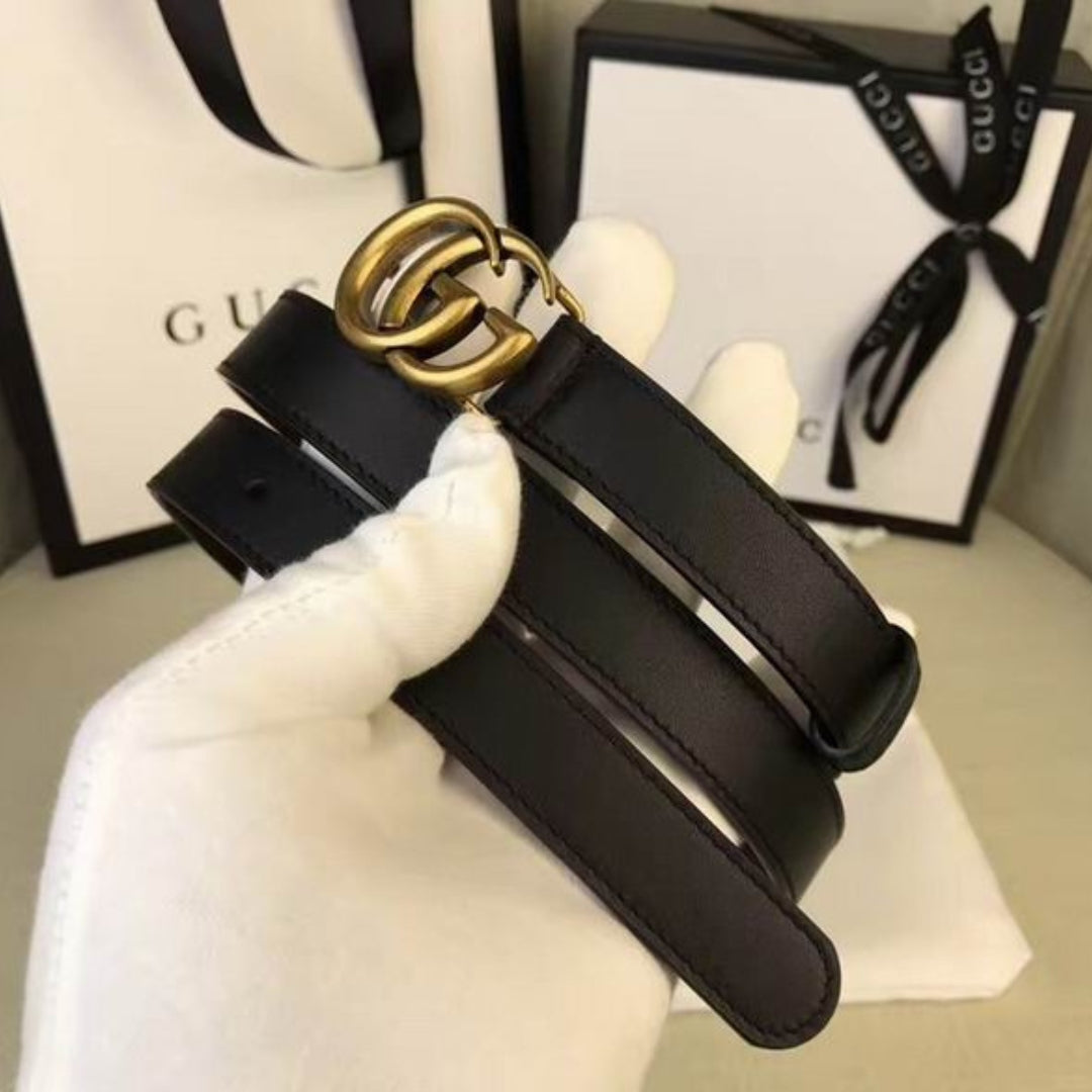 GG black belt with gold 2cm wide