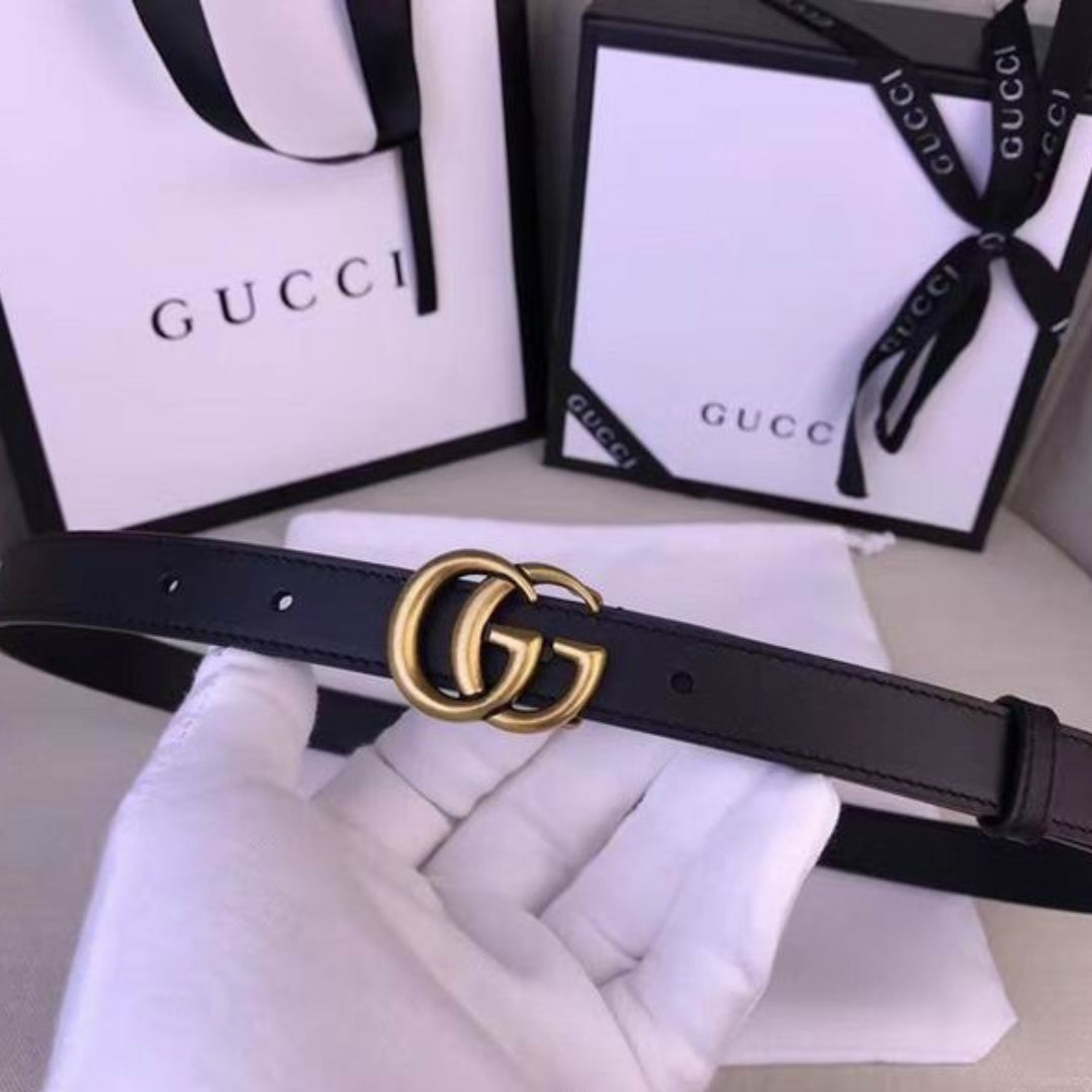 GG black belt with gold 2cm wide