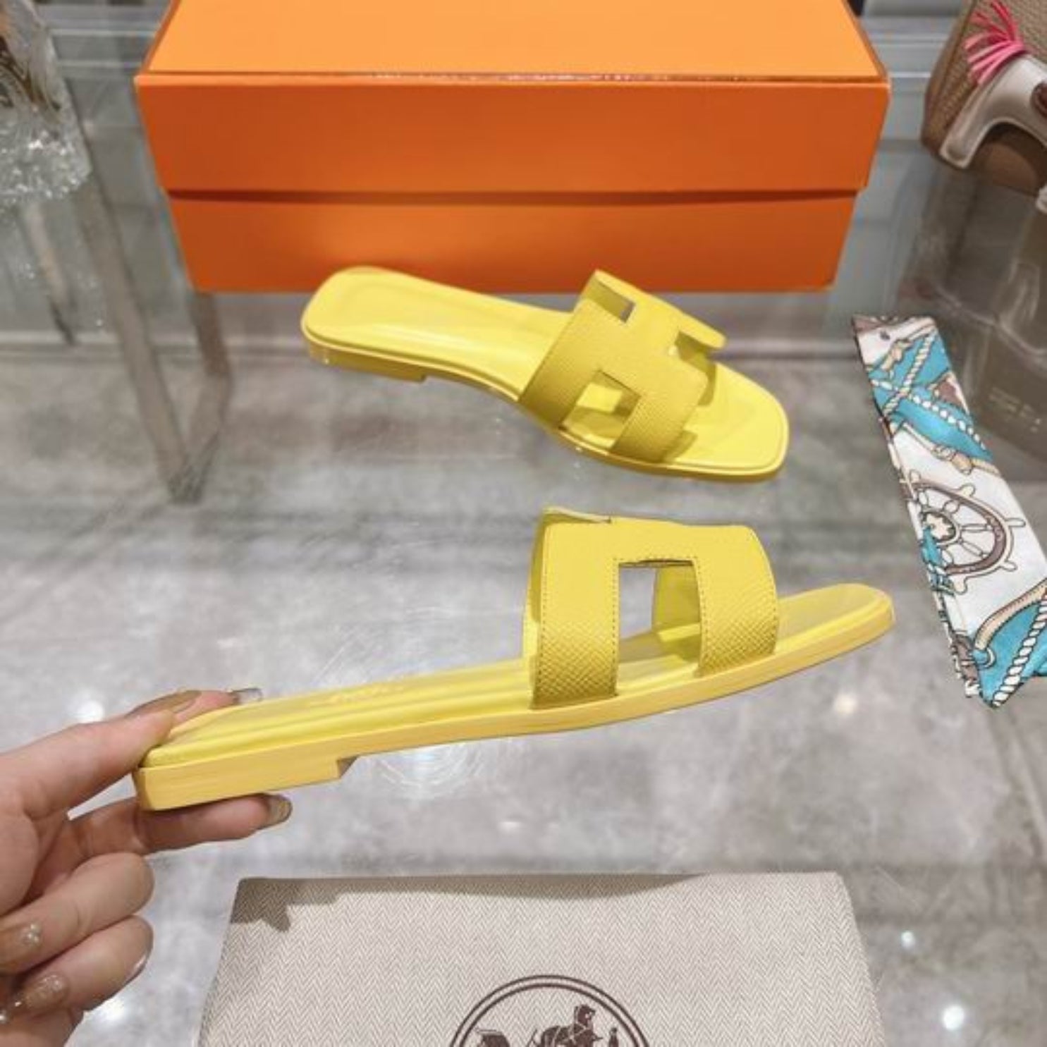 HRMS Oran Light Yellow Sandal