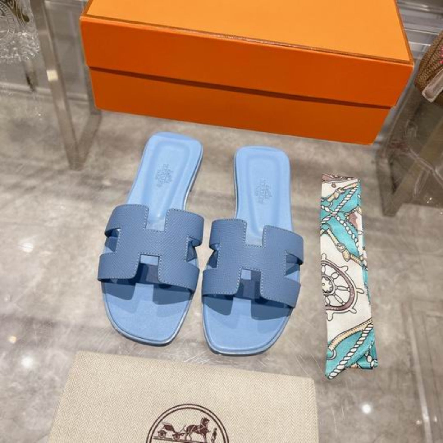 HRMS Oran Baby Blue Sandal