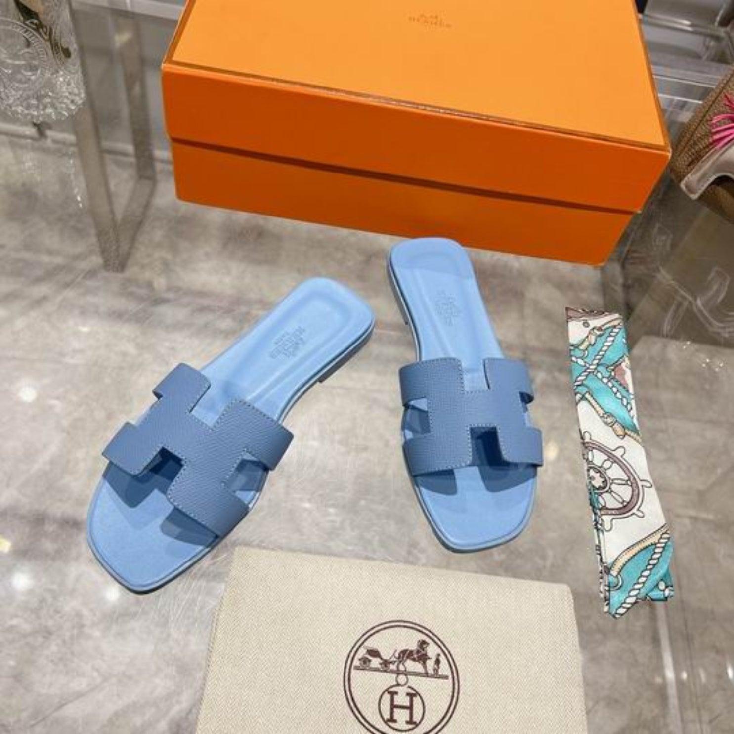 HRMS Oran Baby Blue Sandal