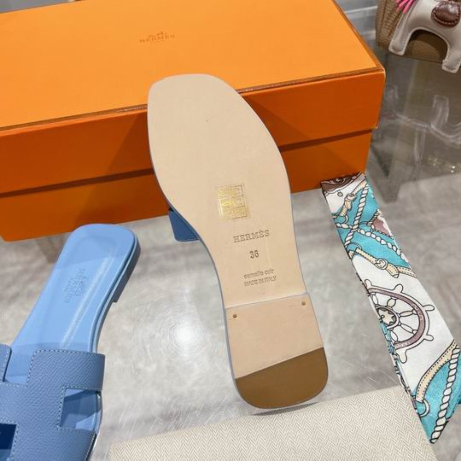 HRMS Oran Baby Blue Sandal