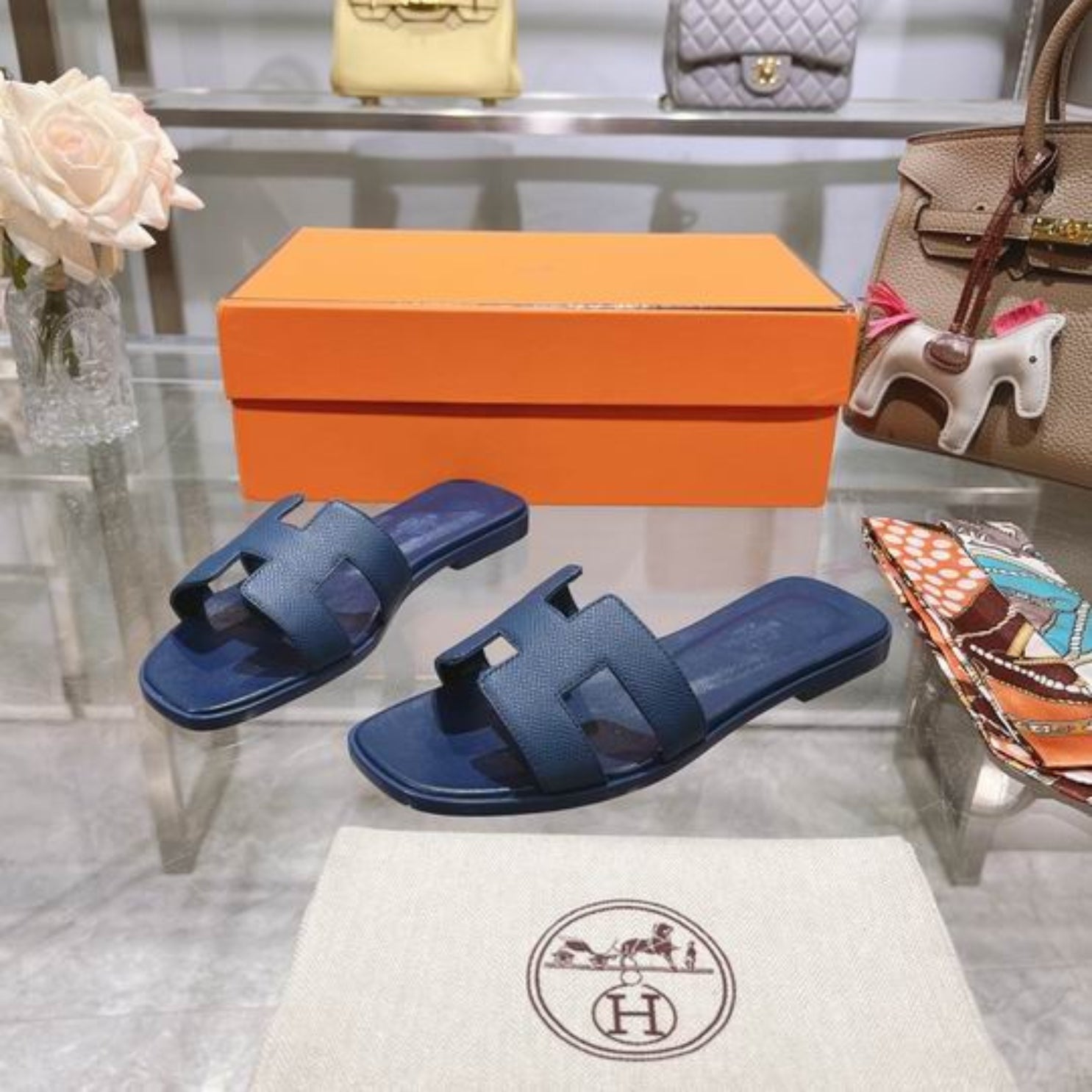 HRMS Oran Navy Blue Sandal