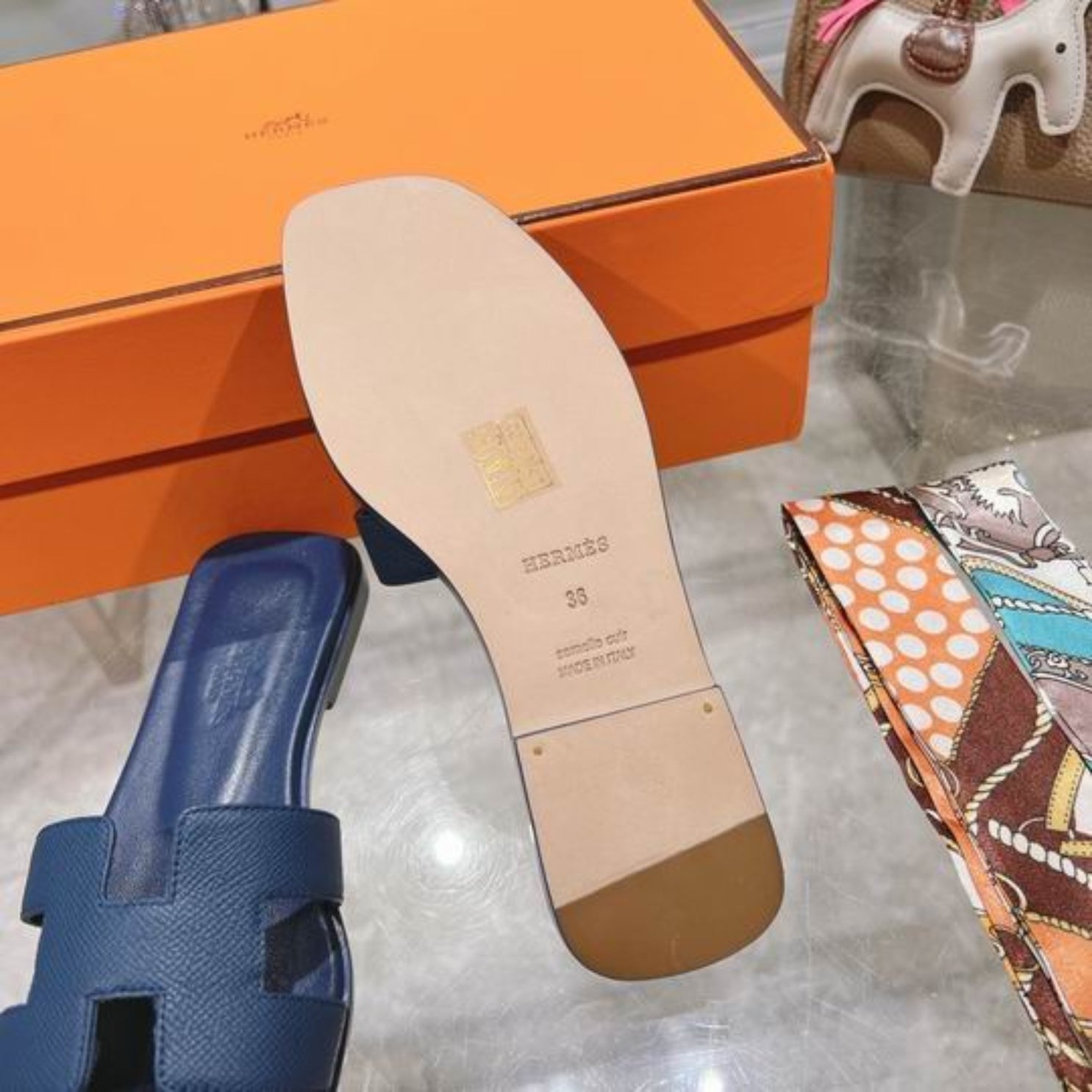 HRMS Oran Navy Blue Sandal