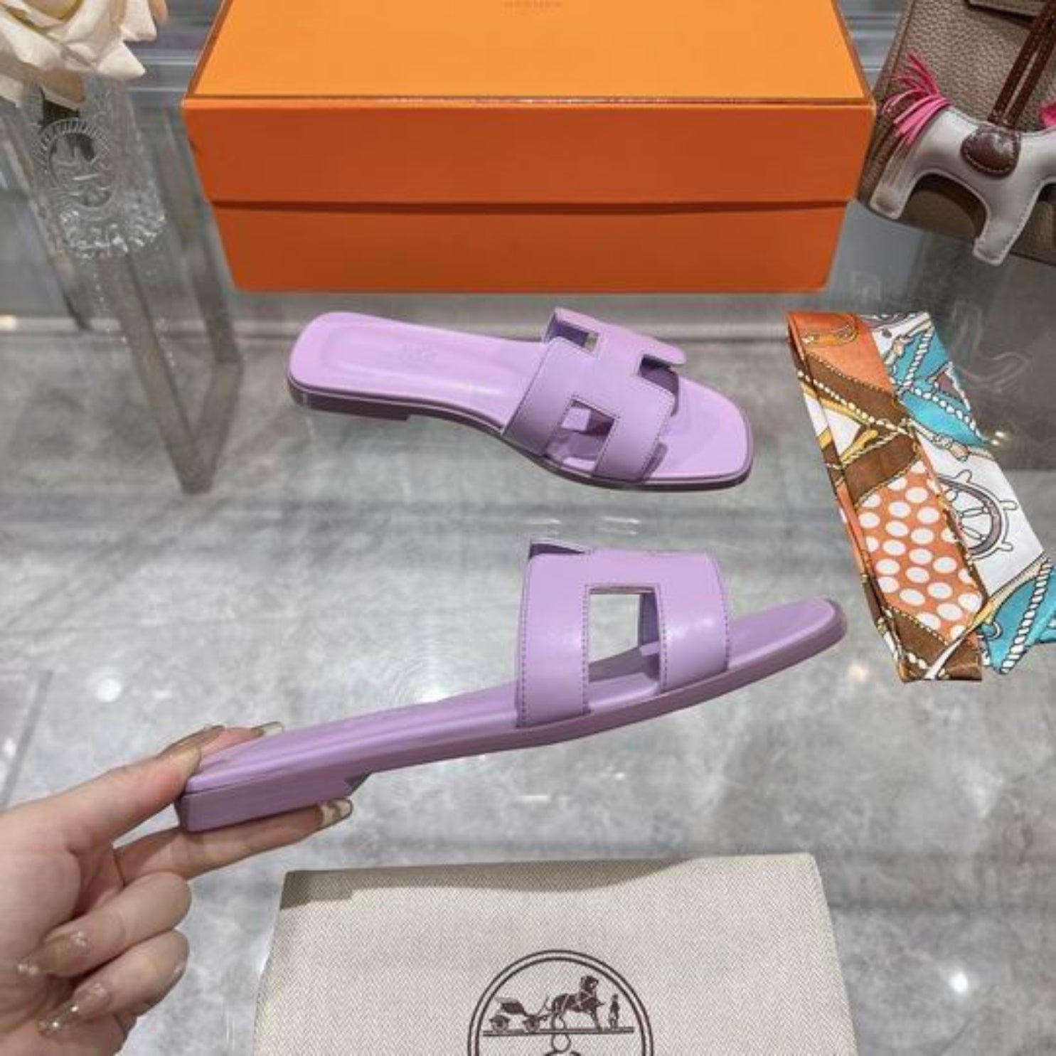 HRMS Oran Lilac Sandals