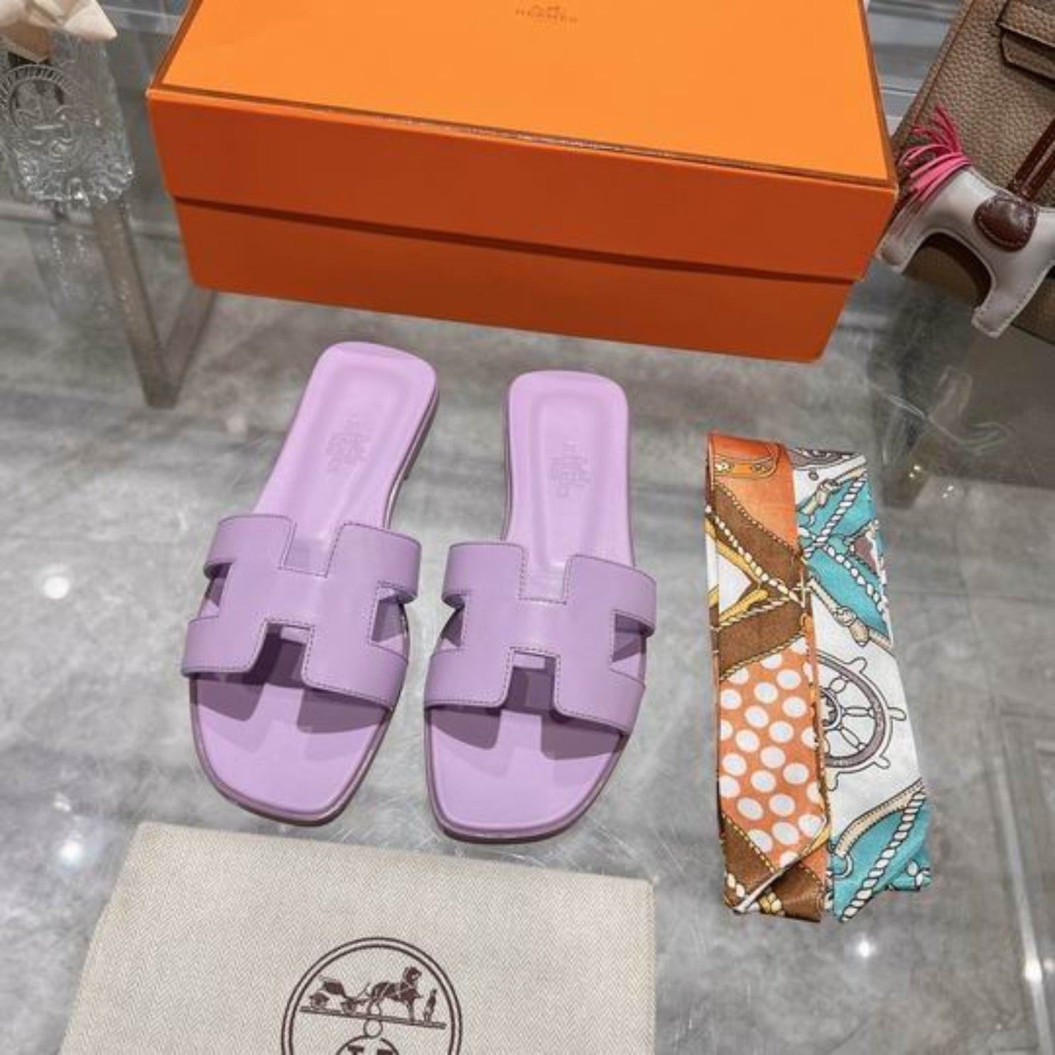 HRMS Oran Lilac Sandals