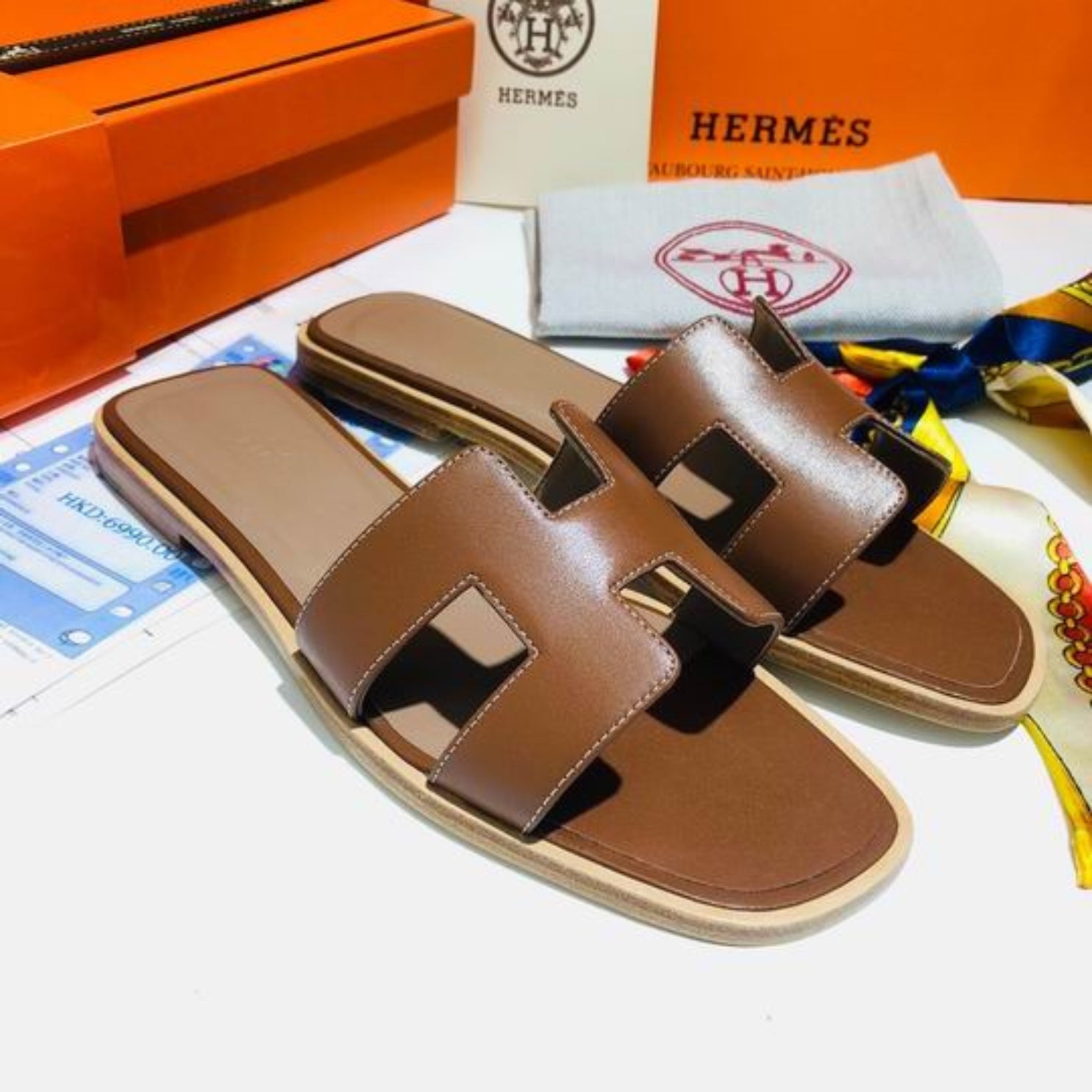 HRMS Oran Brown Classic Sandal