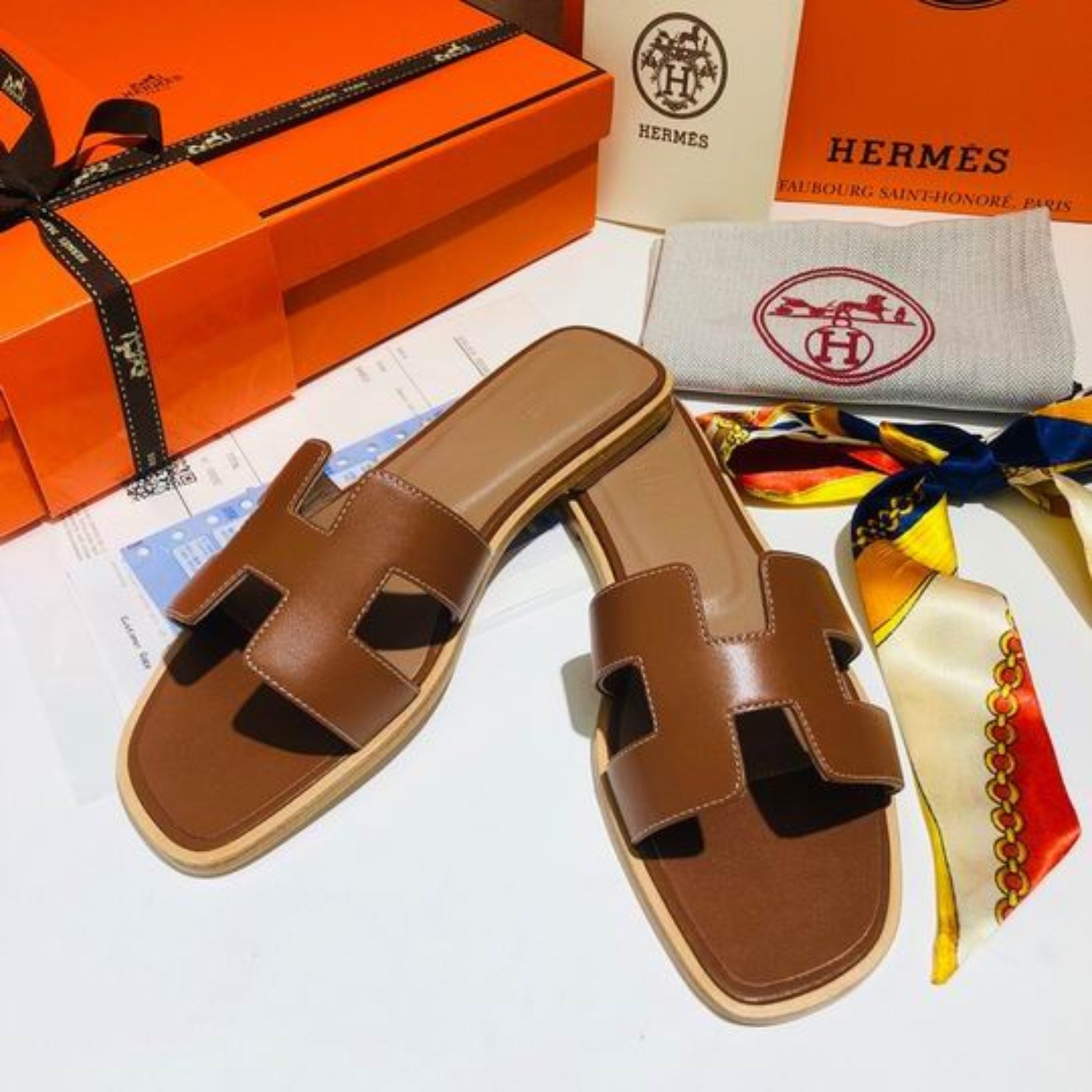 HRMS Oran Brown Classic Sandal