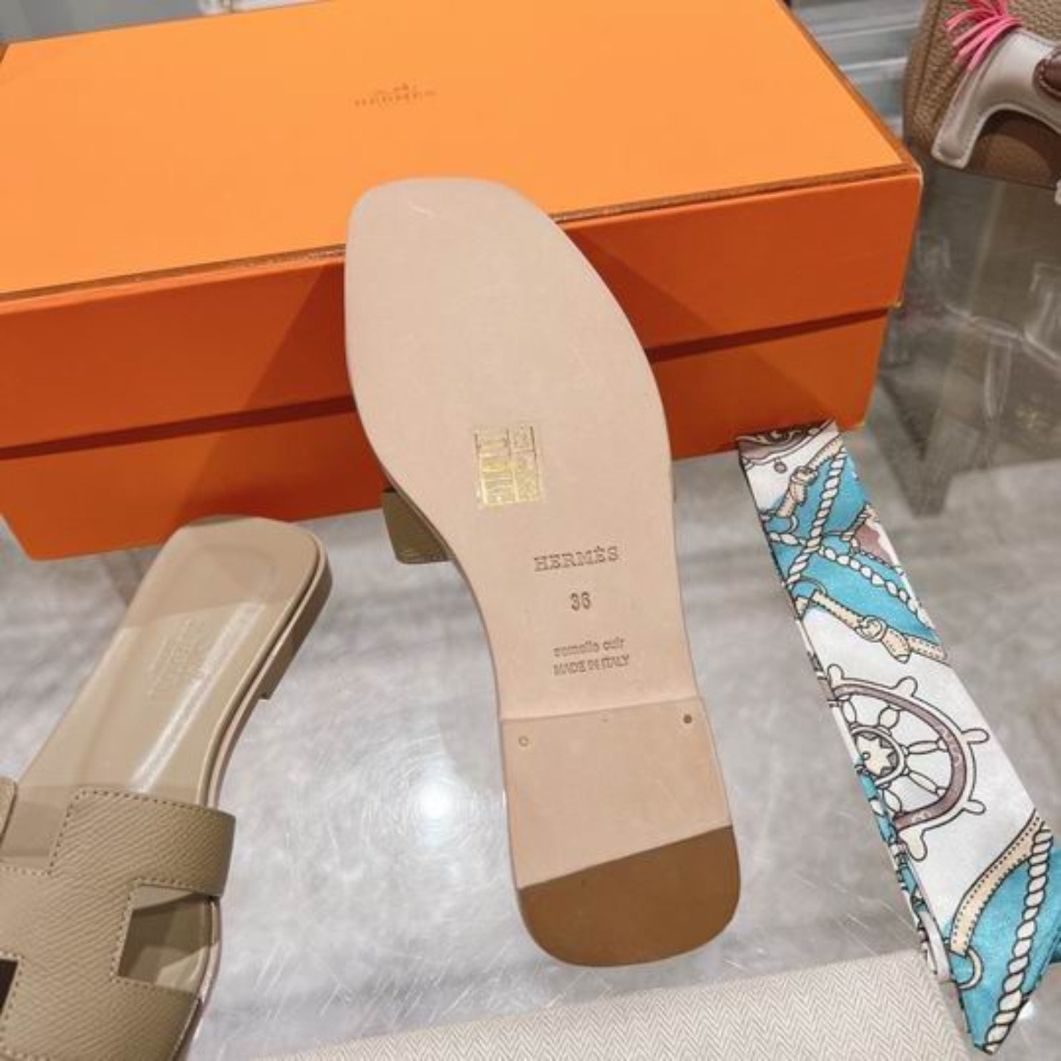 HRMS Oran Straw Sandal