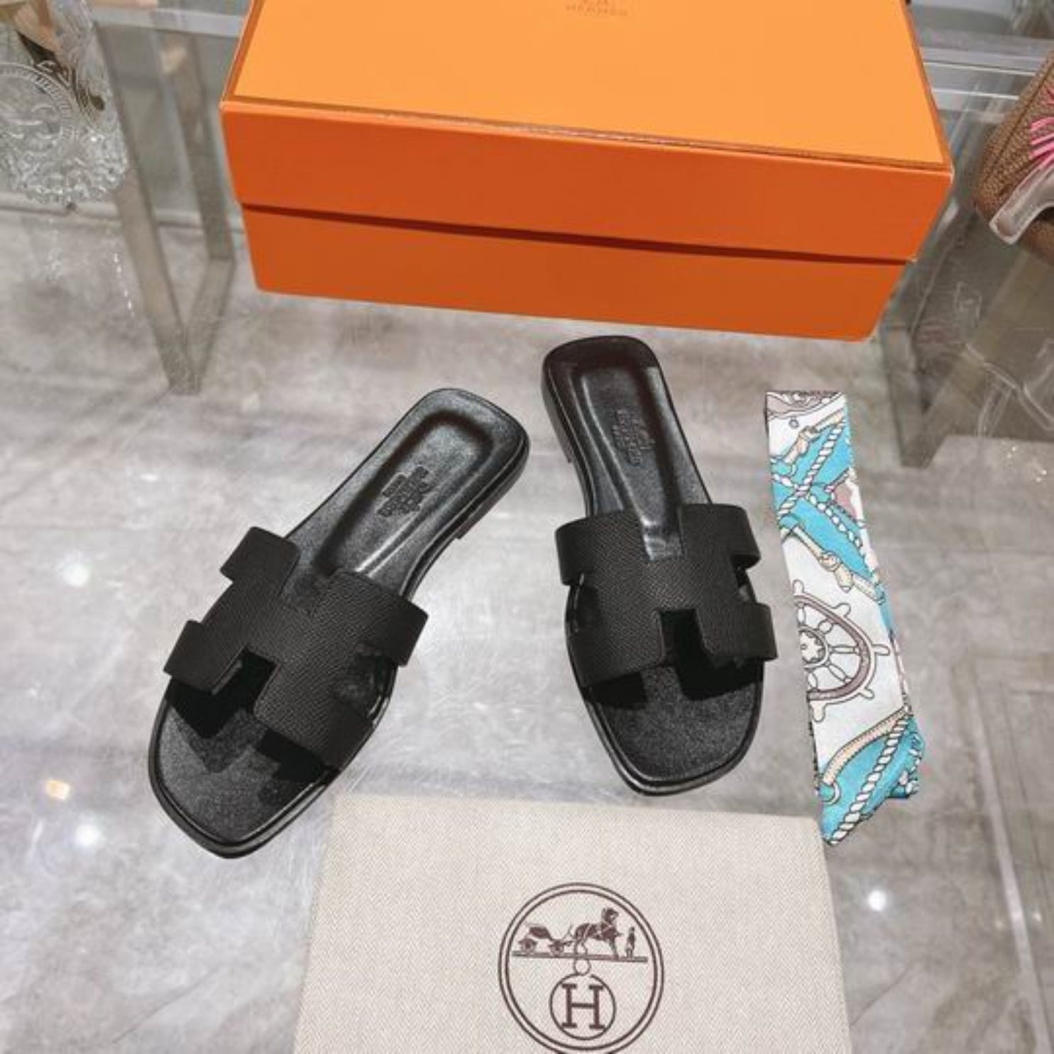 HRMS Oran Black II Sandal