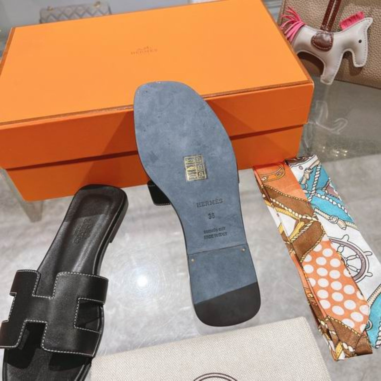 HRMS Oran Black I Sandal