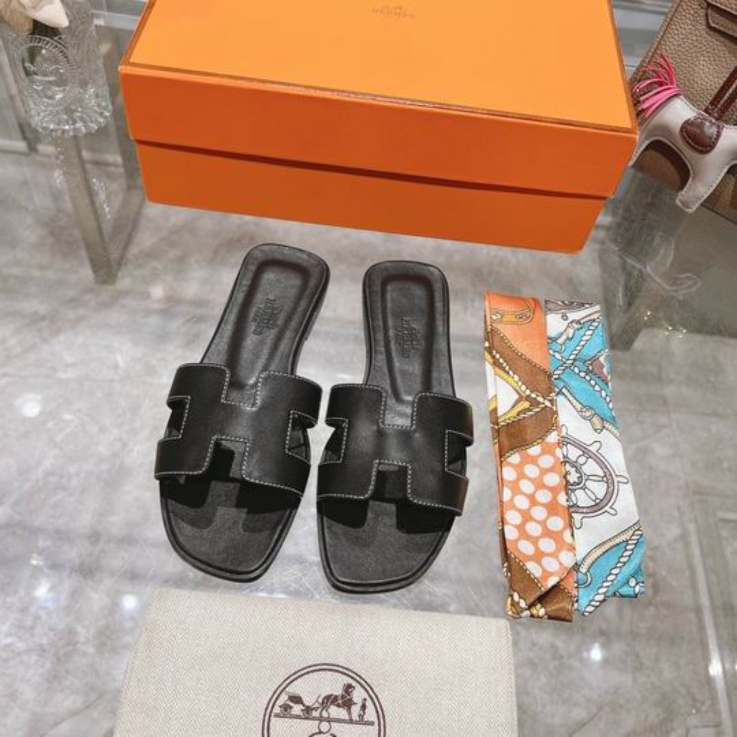 HRMS Oran Black I Sandal