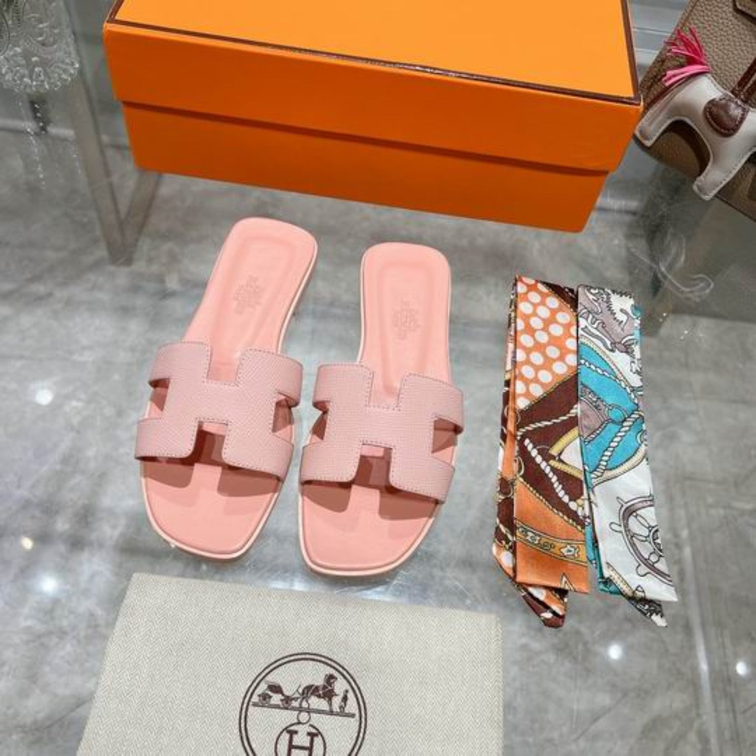 HRMS Oran Salmon Sandals