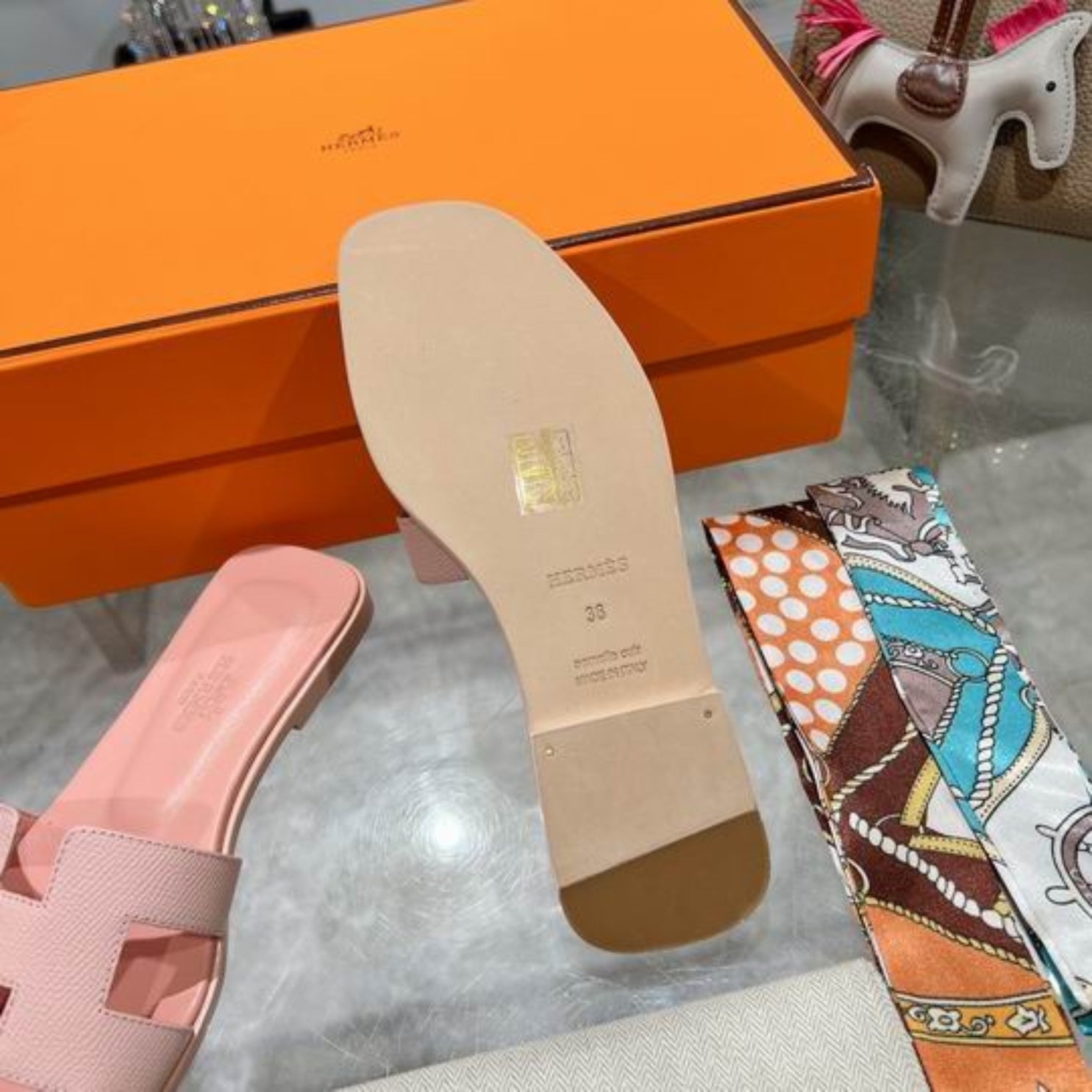 HRMS Oran Salmon Sandals
