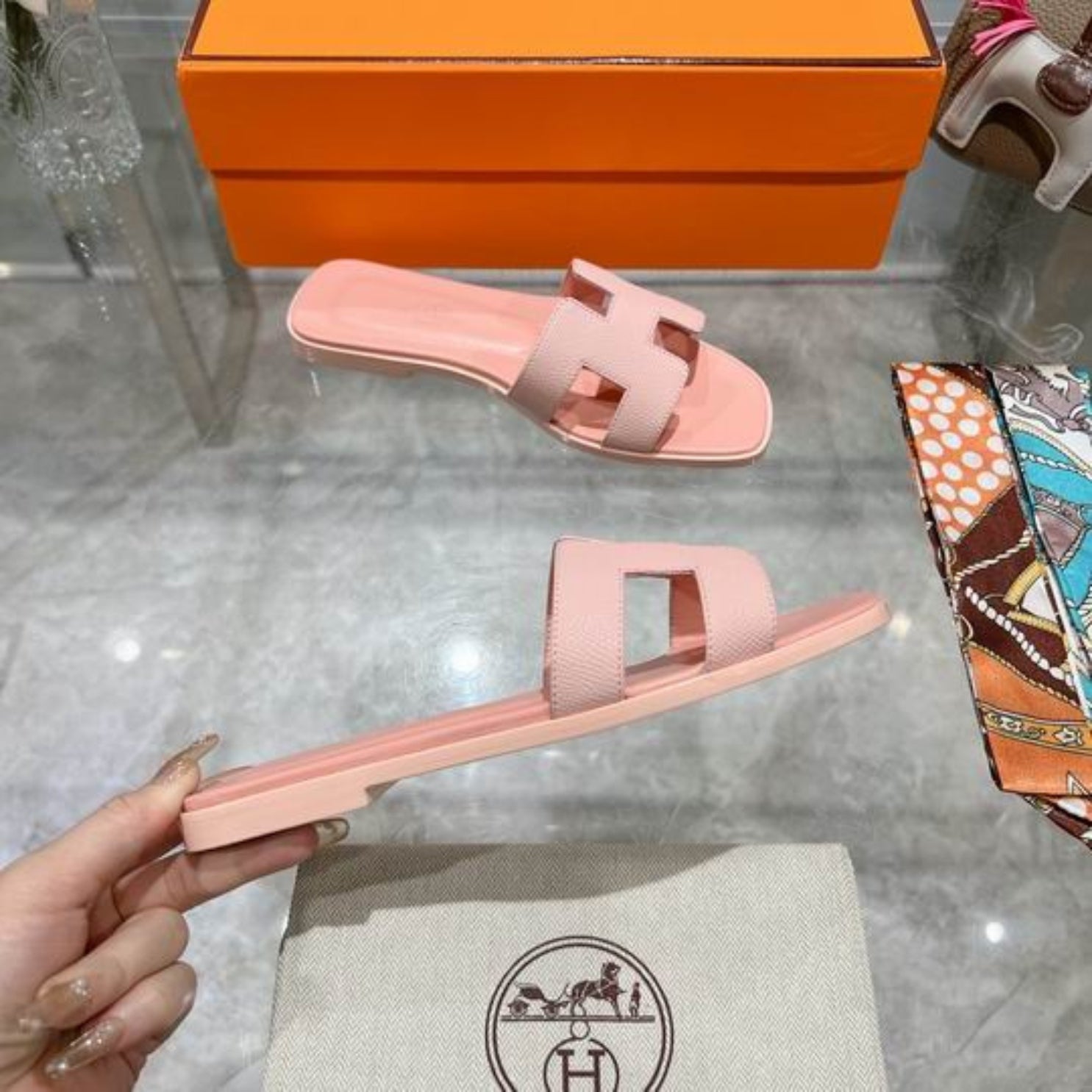 HRMS Oran Salmon Sandals
