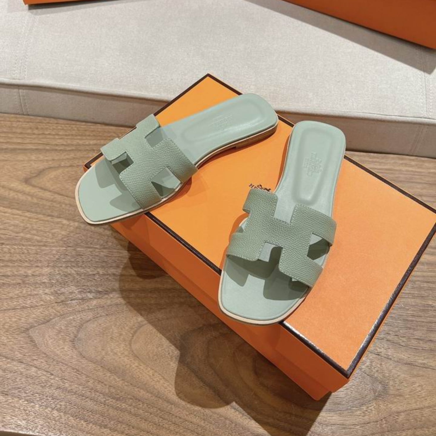 HRMS Oran Light Green Sandal