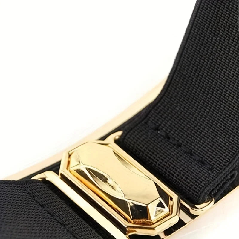 Luxury Metallic Glossy Women's Belt